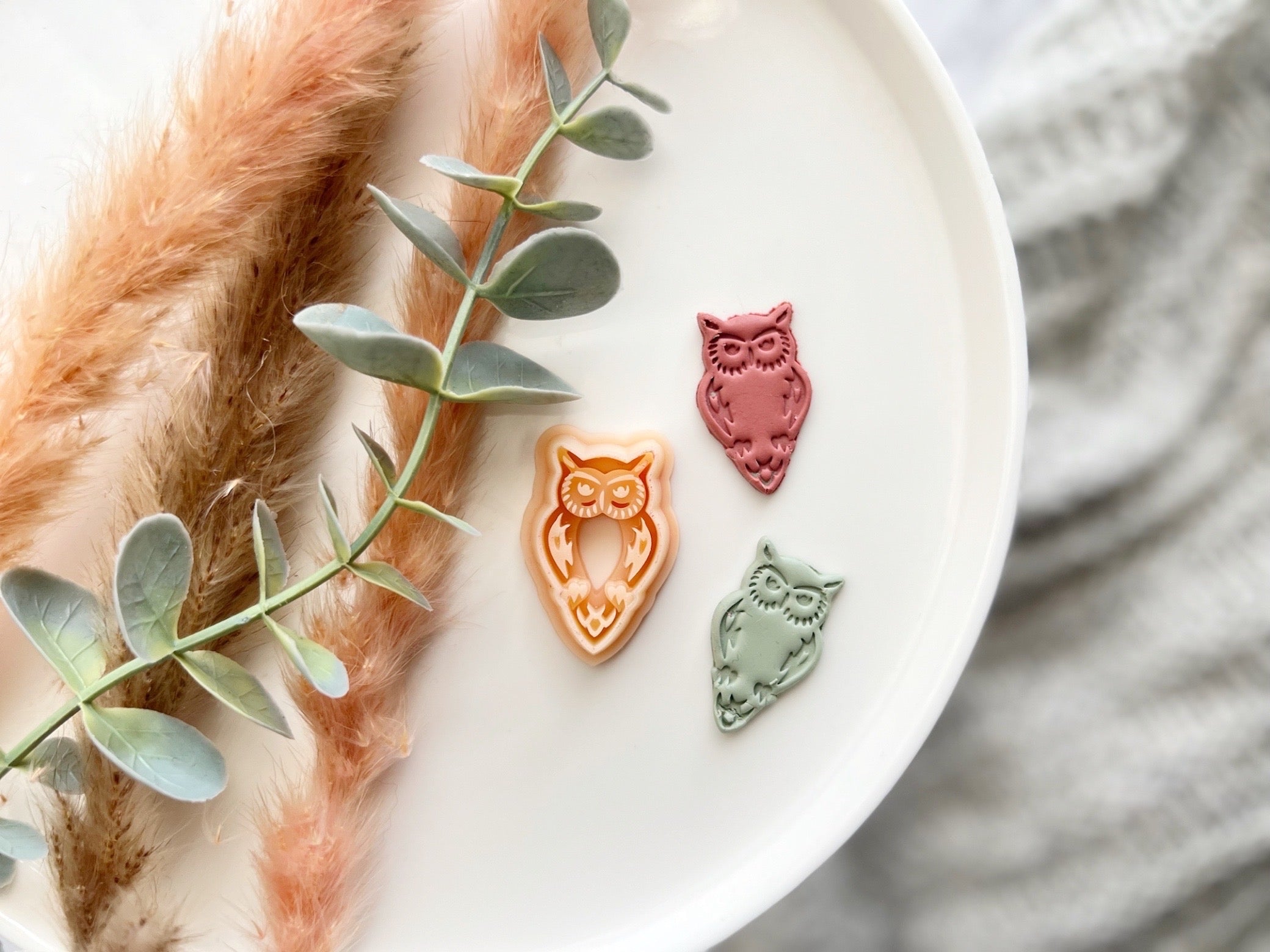 Owl Shape Halloween Cutter Collection Polymer Clay  Cutter • Fondant Cutter • Cookie Cutter