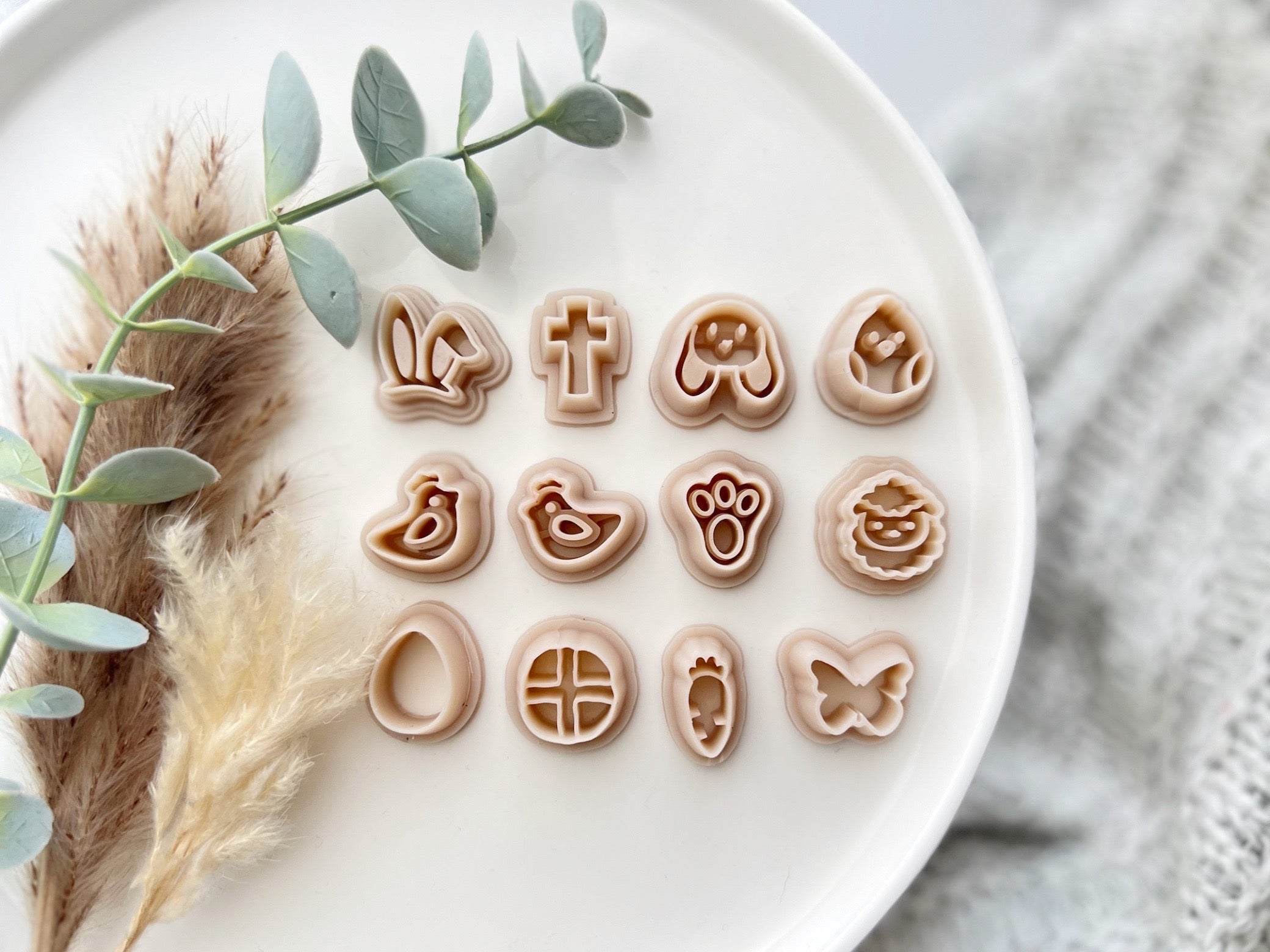 Easter Shape Stud Collection Polymer Clay  Cutters