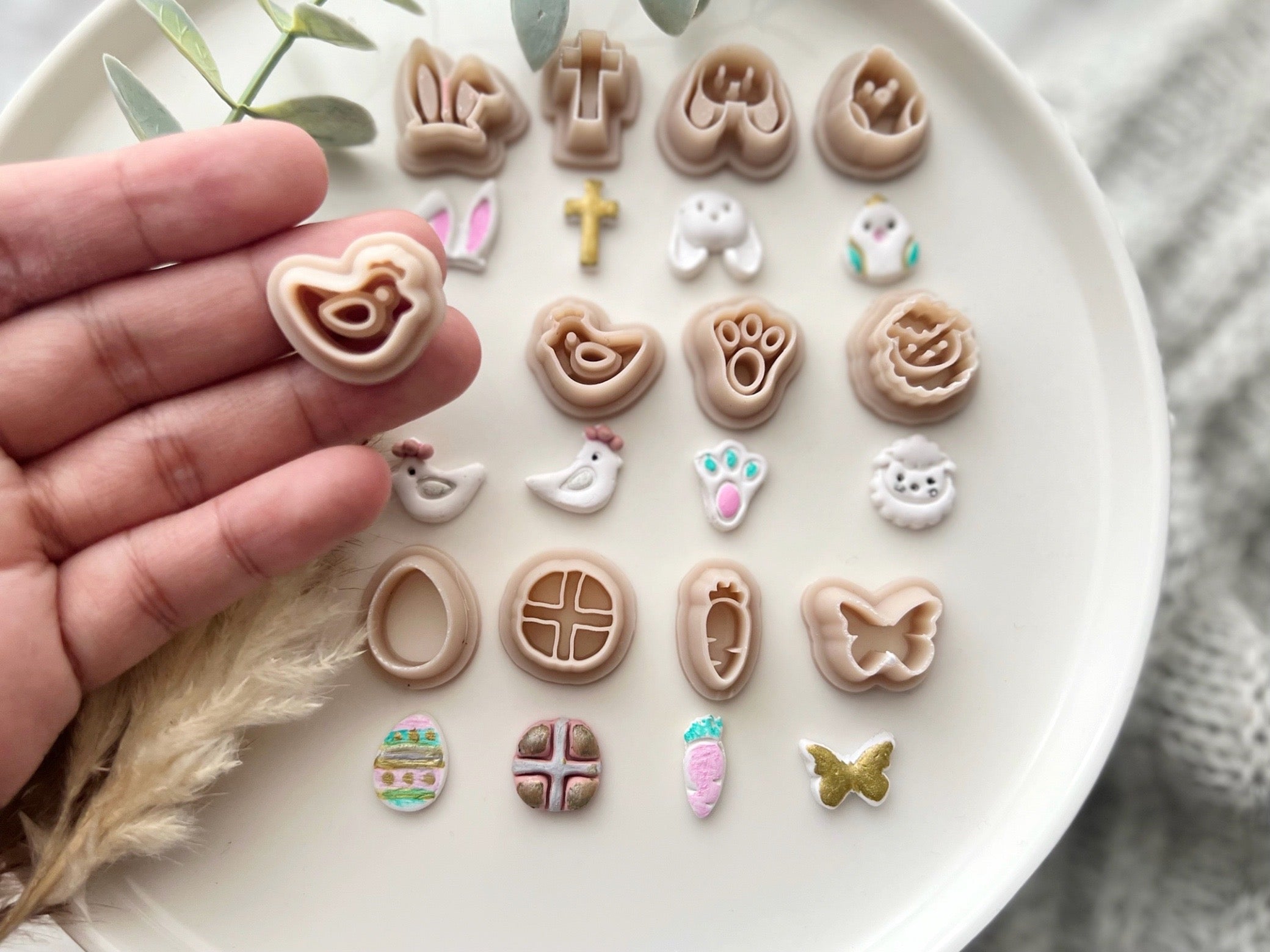 Easter Shape Stud Collection Polymer Clay  Cutters