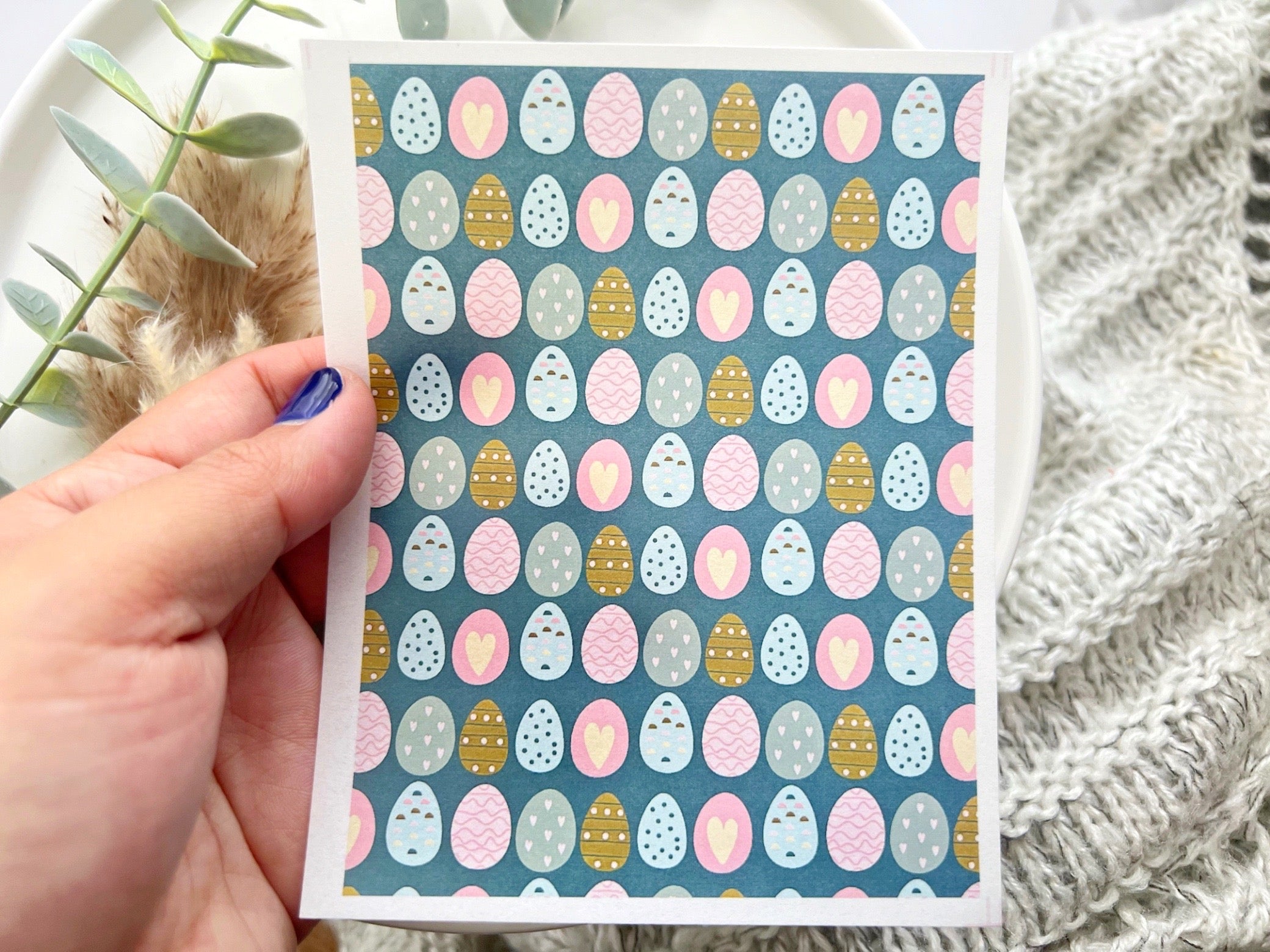 Easter Themed Easter Egg Water Transfer | Magic Transfer | Water Soluble Image Transfer for Polymer Clay