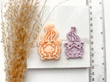 Halloween Witch Pot Polymer Clay Cutter • Clay Cutter
