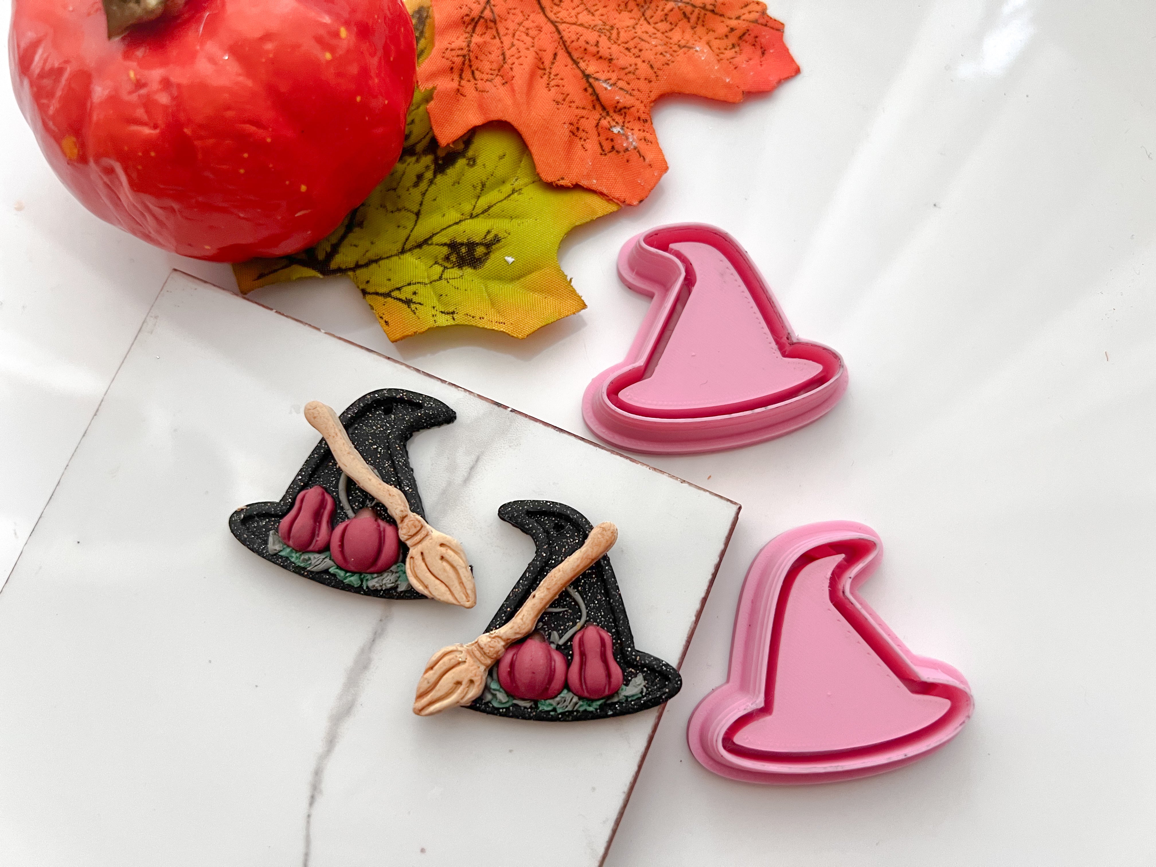 Witch Hat Frane / BookShelf Halloween Cutter Collection Polymer Clay  Cutter • Fondant Cutter • Cookie Cutter