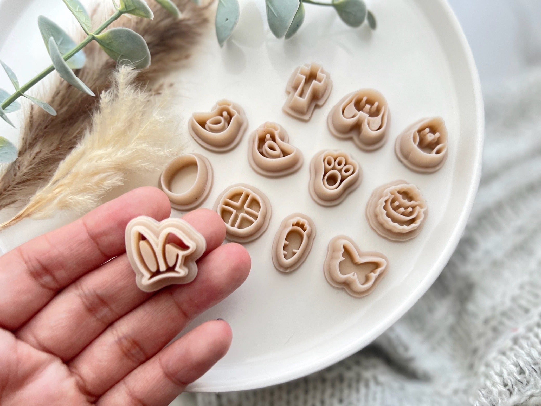 Easter Shape Stud Collection Polymer Clay  Cutters