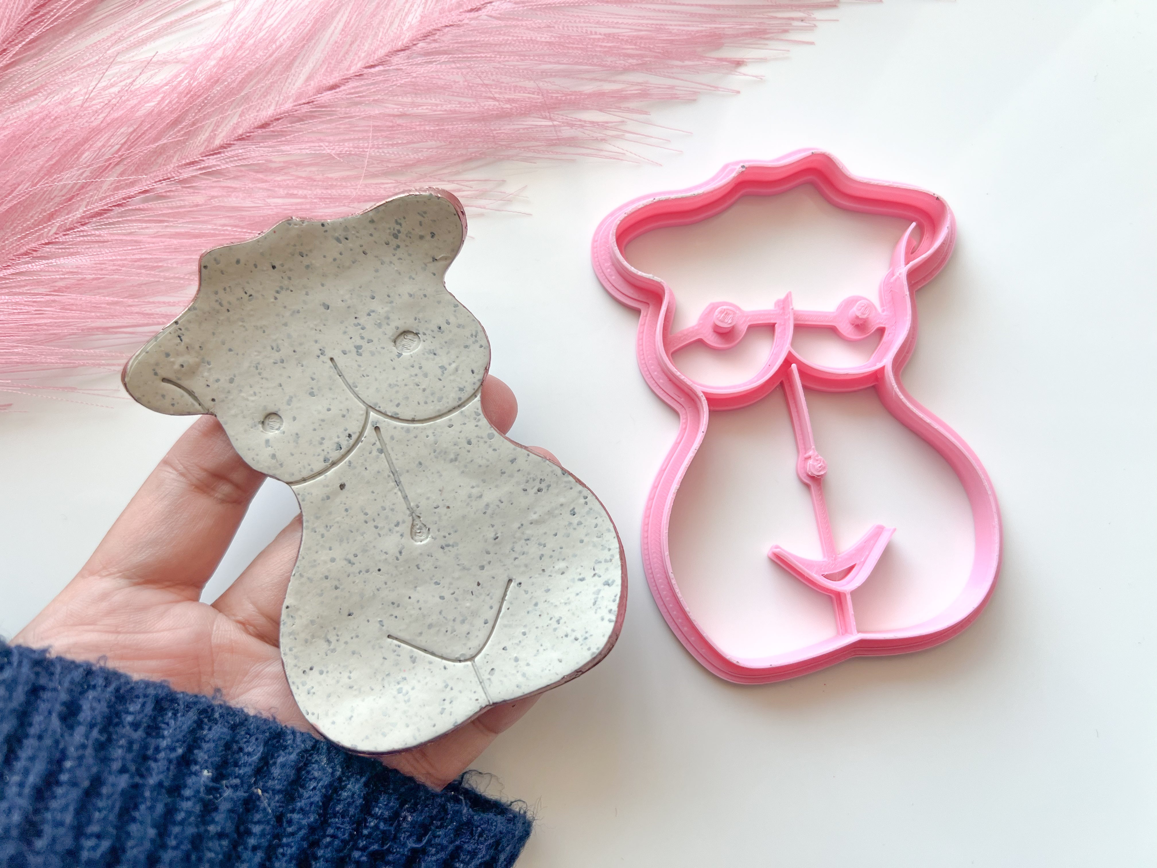Woman Torso  Trinket Dish Cutter | Trinket Dish Clay Cutter | Coaster Polymer Clay Cutter