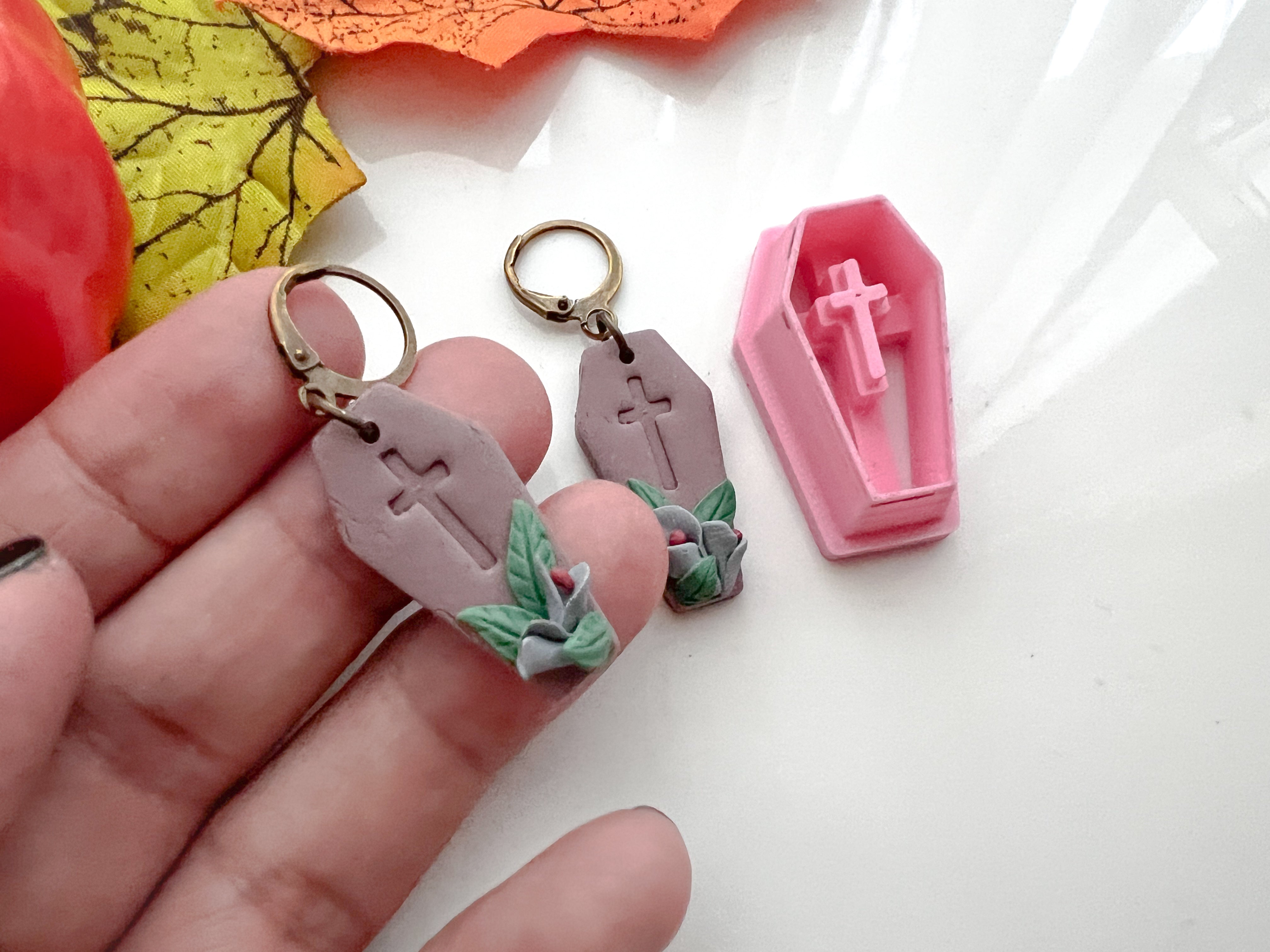 Casket  Halloween Cutter Collection Polymer Clay  Cutter • Fondant Cutter • Cookie Cutter