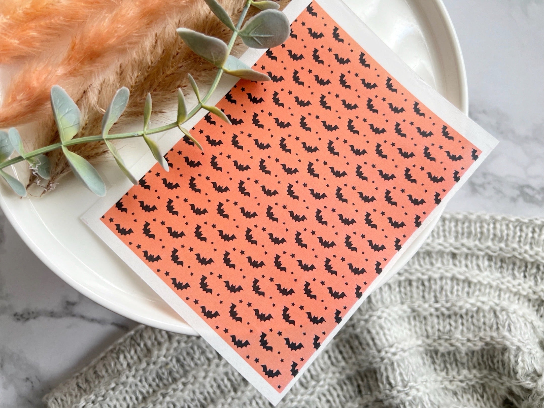 Halloween Themed Water Transfer | Magic Transfer | Water Soluble Image Transfer for Polymer Clay