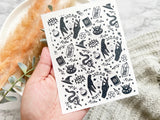 Halloween Themed Water Transfer | Magic Transfer | Water Soluble Image Transfer for Polymer Clay