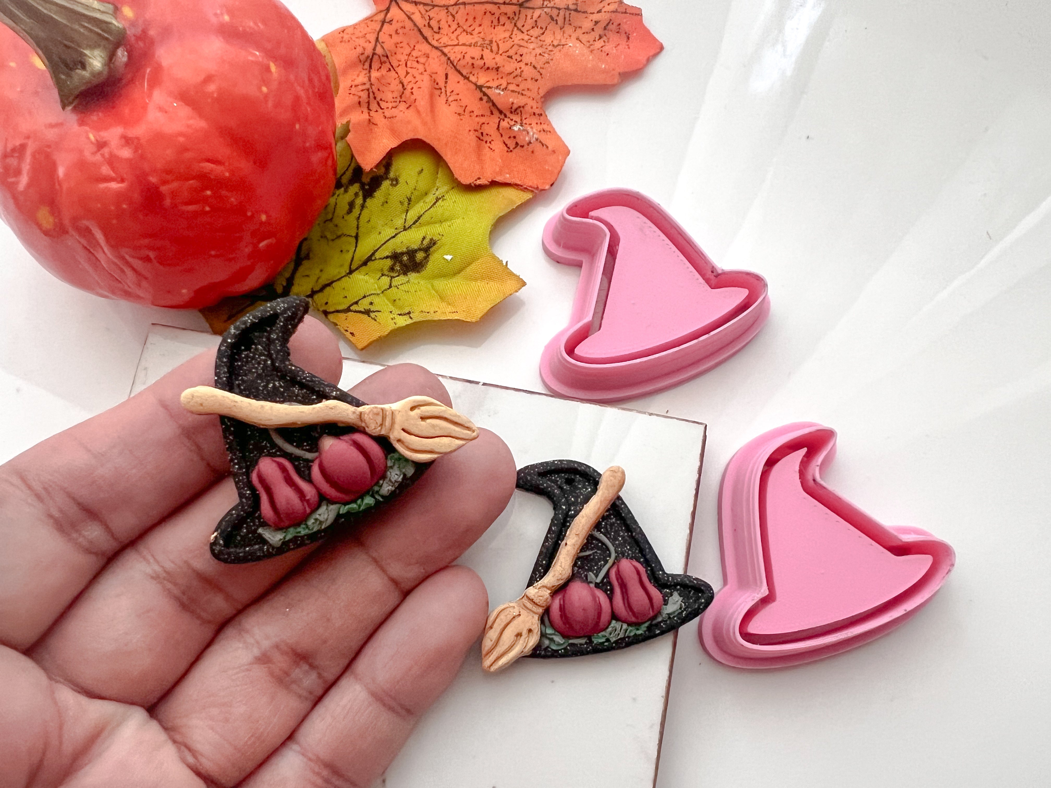 Witch Hat Frane / BookShelf Halloween Cutter Collection Polymer Clay  Cutter • Fondant Cutter • Cookie Cutter