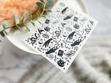 Halloween Themed Water Transfer | Magic Transfer | Water Soluble Image Transfer for Polymer Clay