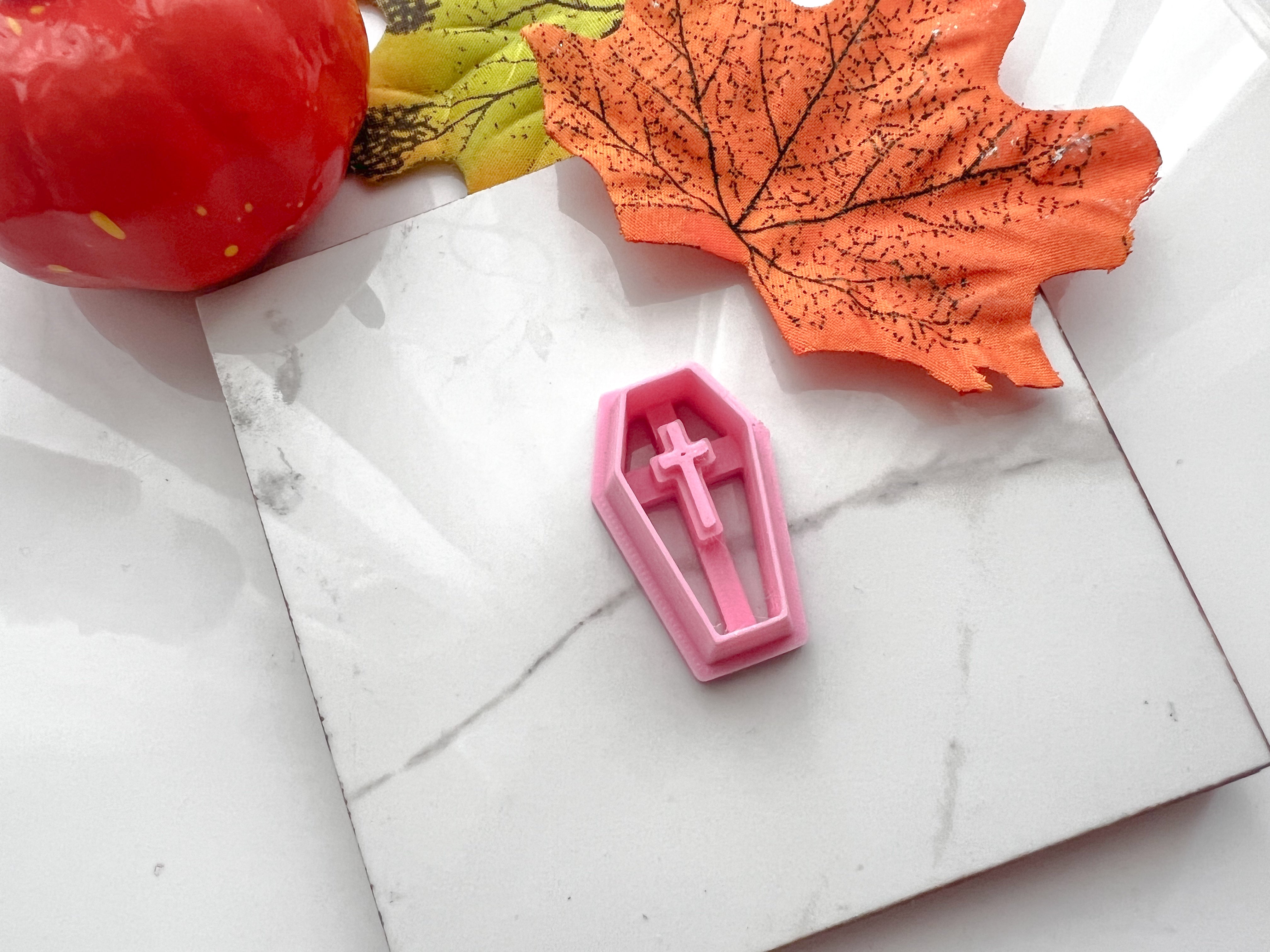 Casket  Halloween Cutter Collection Polymer Clay  Cutter • Fondant Cutter • Cookie Cutter