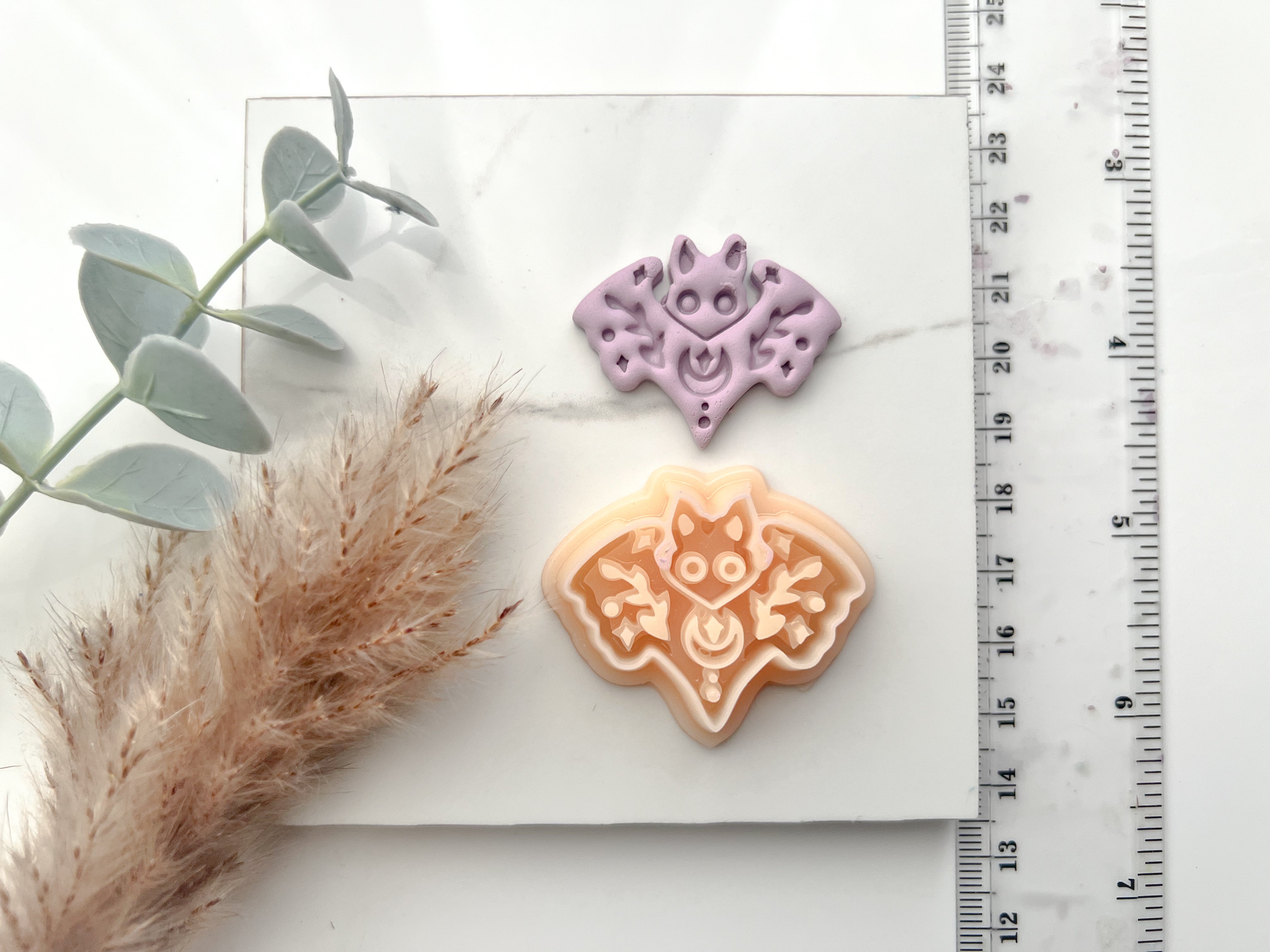 Halloween Boho Bat Shaped Polymer Clay Cutter • Clay Cutter