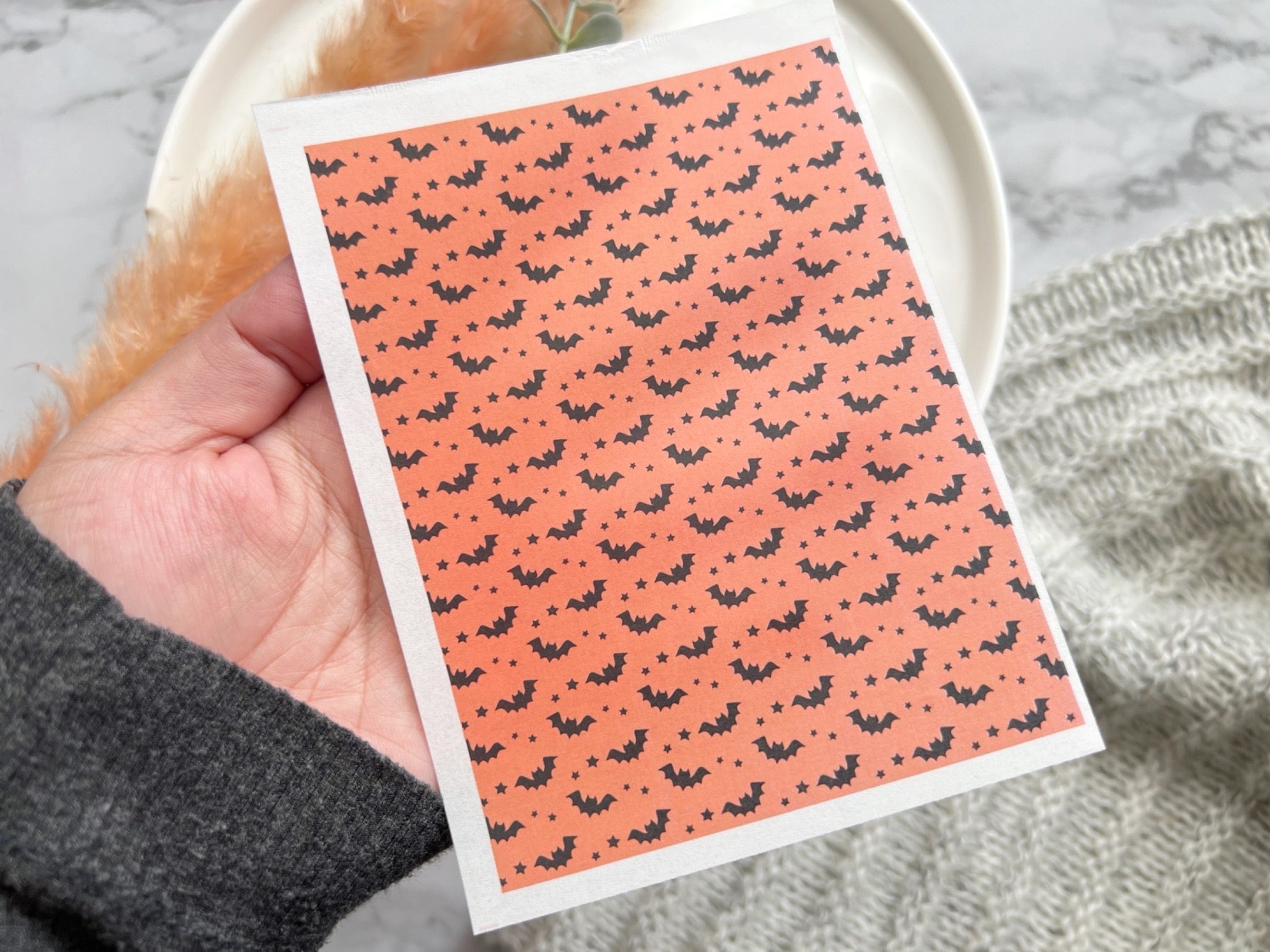 Halloween Themed Water Transfer | Magic Transfer | Water Soluble Image Transfer for Polymer Clay