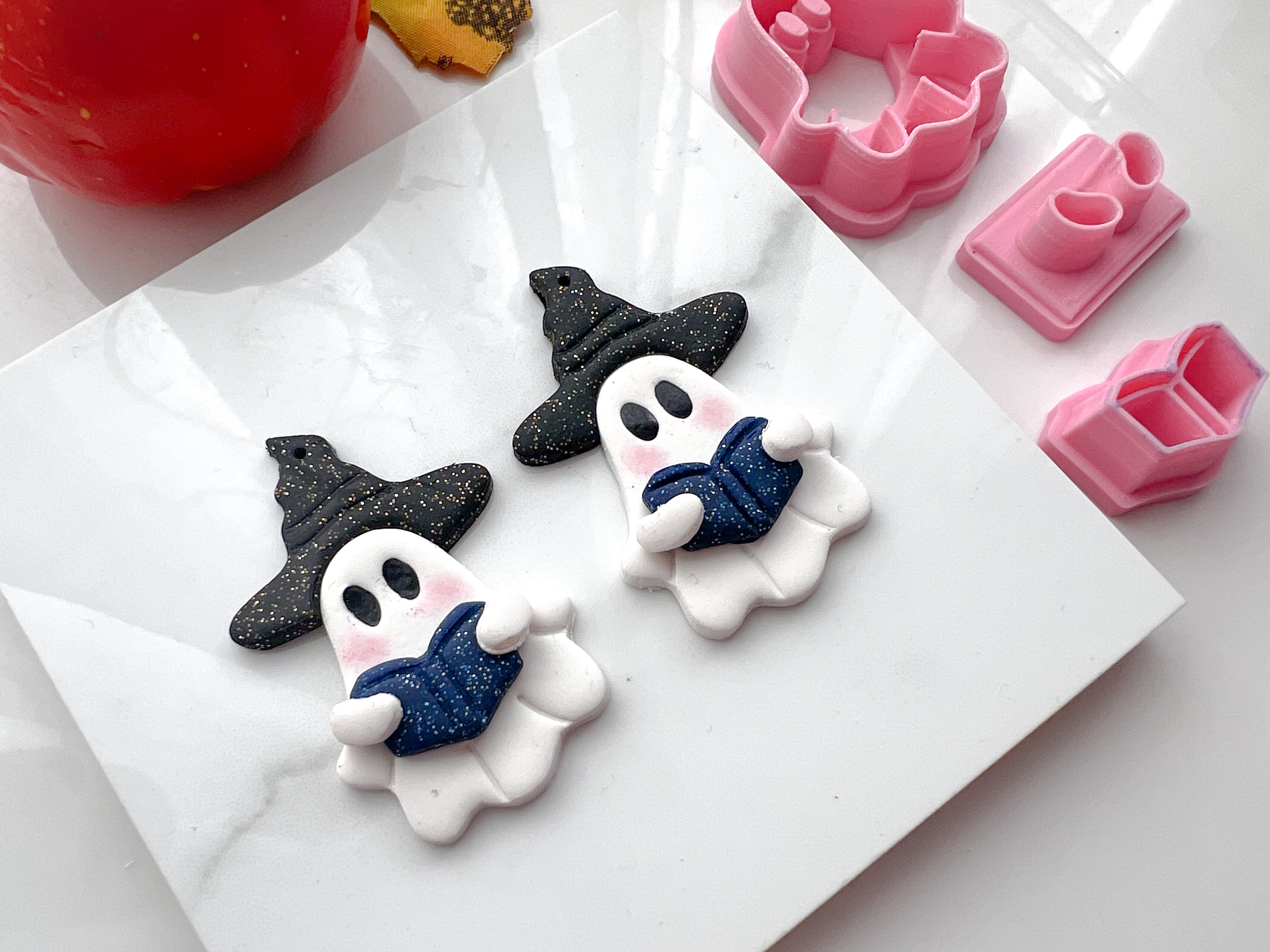 Ghost Witch Halloween Cutter Collection Polymer Clay  Cutter • Fondant Cutter • Cookie Cutter