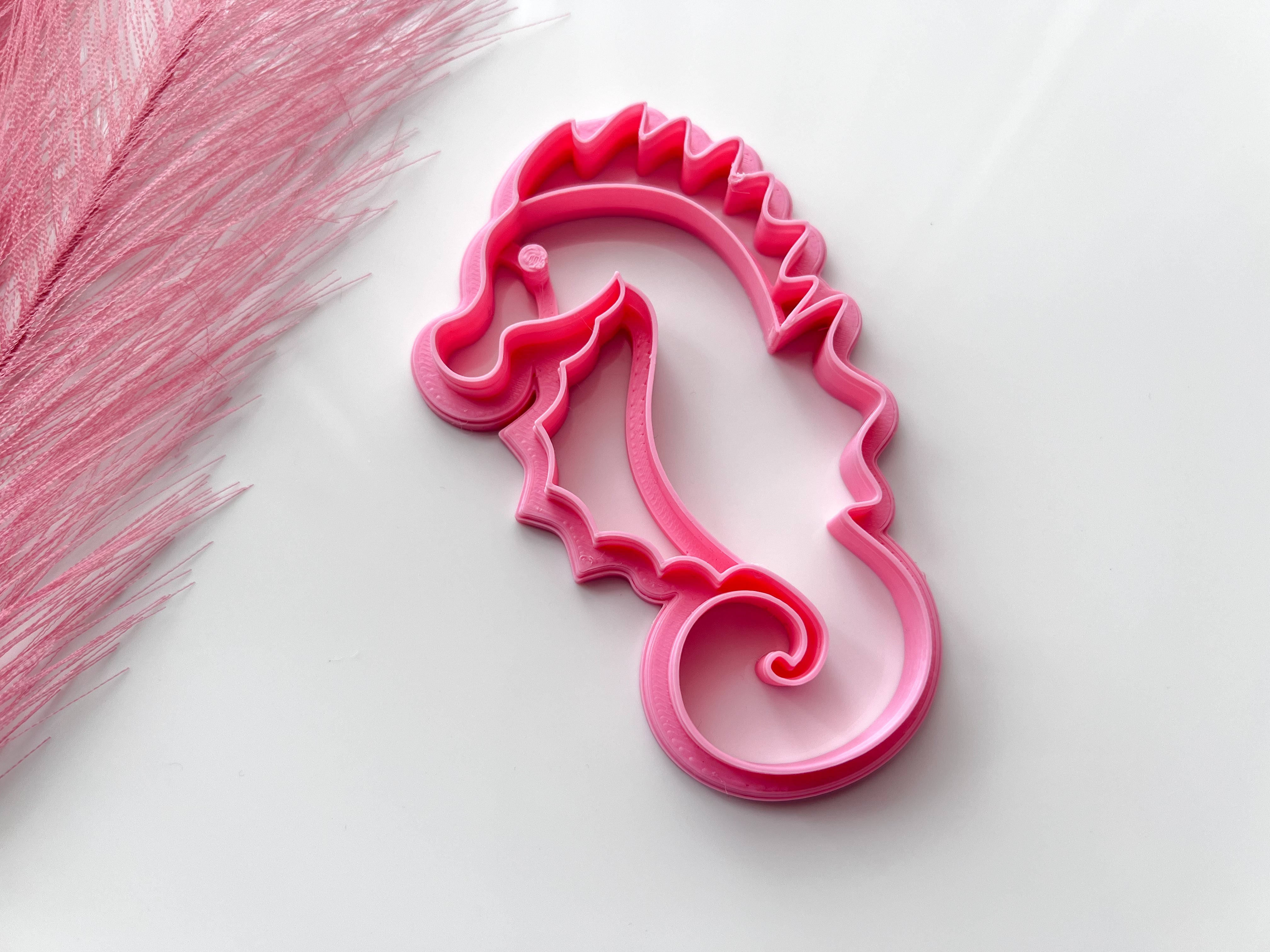 Seahorse Trinket Dish Cutter | Trinket Dish Clay Cutter | Coaster Polymer Clay Cutter