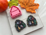 Window Bookshelf Halloween Cutter Collection Polymer Clay  Cutter • Fondant Cutter • Cookie Cutter
