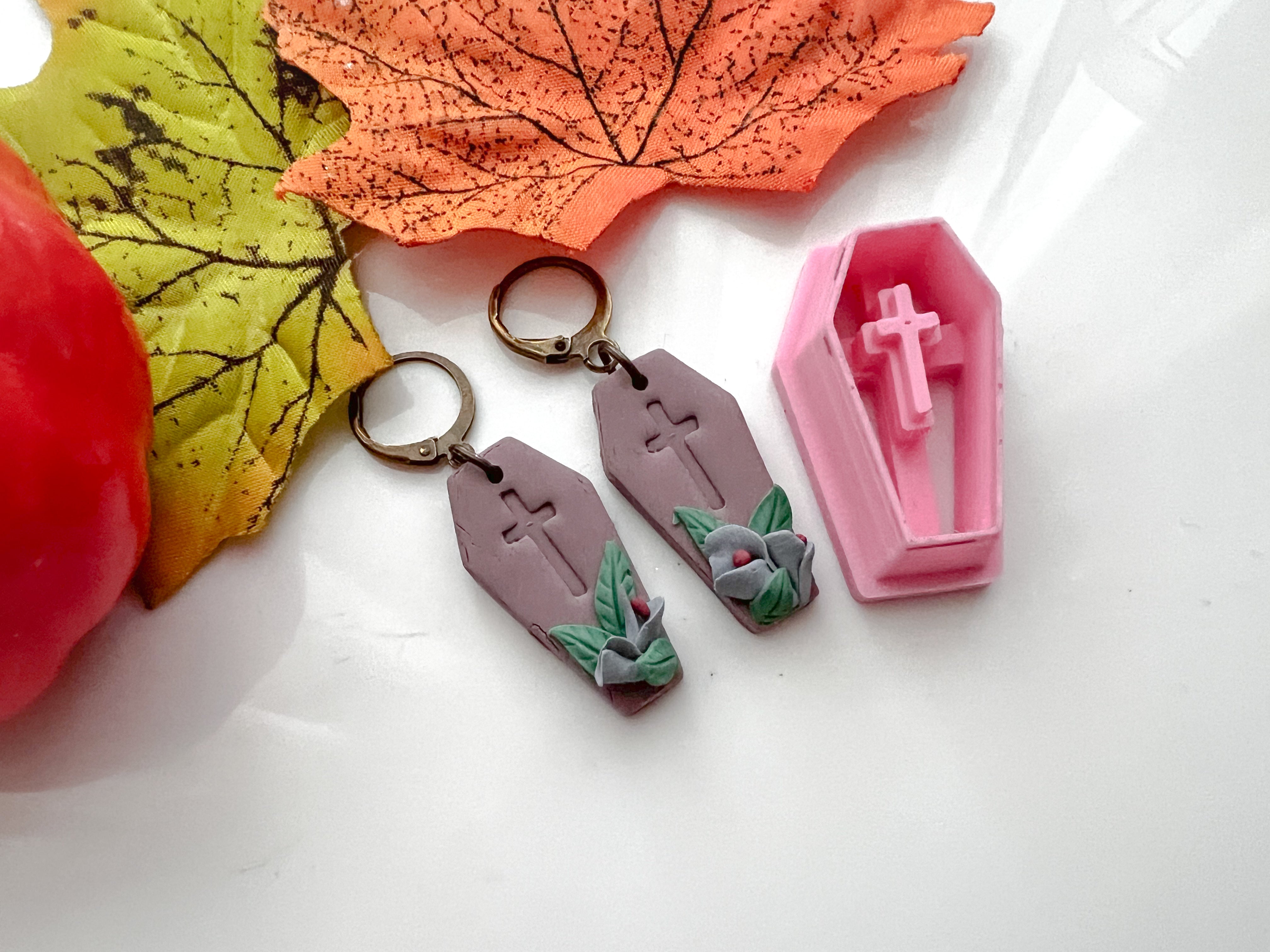 Casket  Halloween Cutter Collection Polymer Clay  Cutter • Fondant Cutter • Cookie Cutter