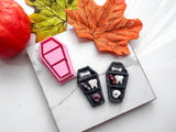 Casket Bookshelf Halloween Cutter Collection Polymer Clay  Cutter • Fondant Cutter • Cookie Cutter