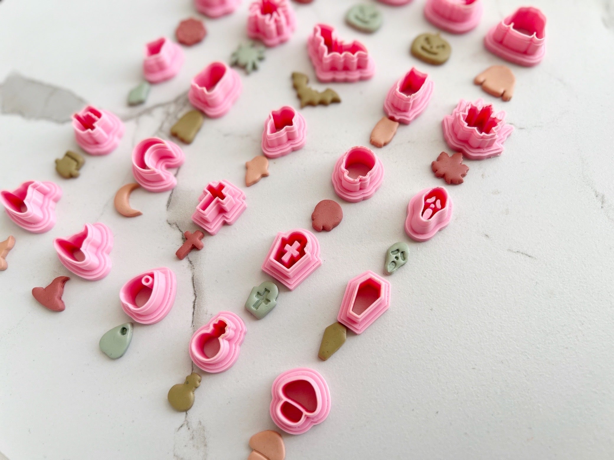 Stud Sized Halloween Shaped Cutter Collection Polymer Clay  Cutter • Fondant Cutter • Cookie Cutter