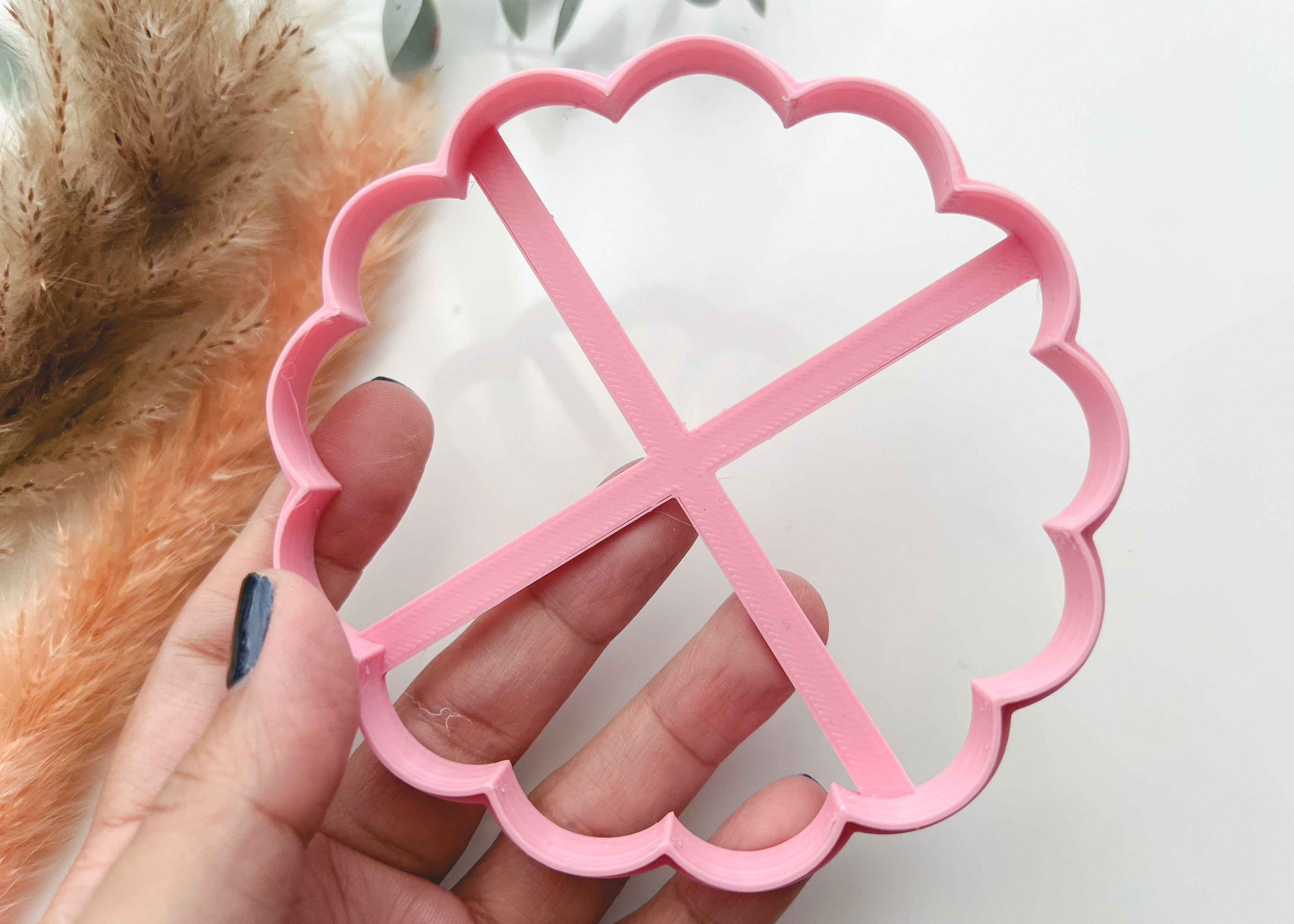 Scalloped Trinket Dish Cutter | Trinket Dish Clay Cutter | Coaster Polymer Clay Cutter
