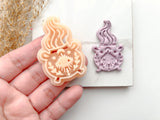 Halloween Witch Pot Polymer Clay Cutter • Clay Cutter