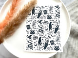Halloween Themed Water Transfer | Magic Transfer | Water Soluble Image Transfer for Polymer Clay