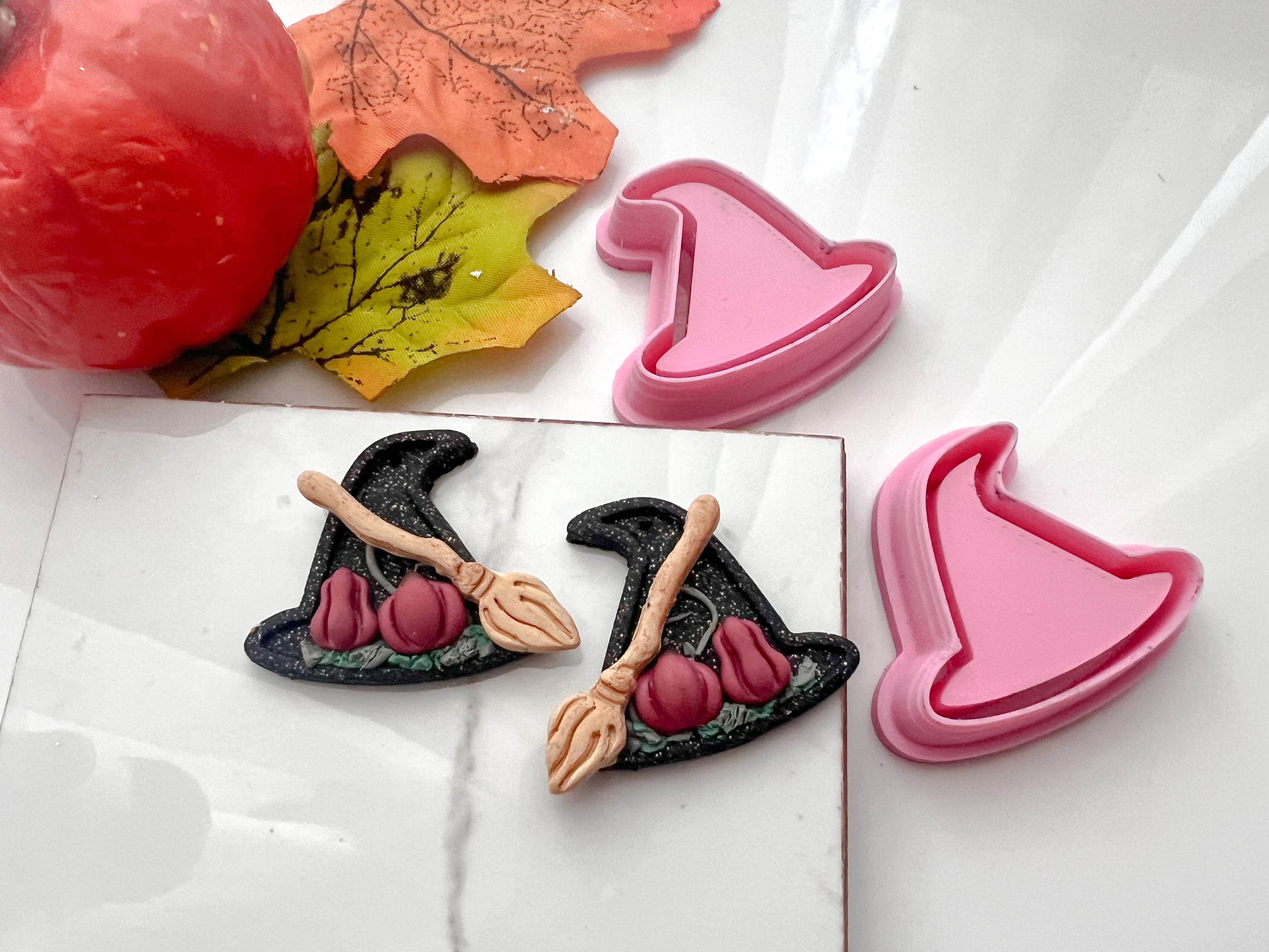 Witch Hat Frane / BookShelf Halloween Cutter Collection Polymer Clay  Cutter • Fondant Cutter • Cookie Cutter