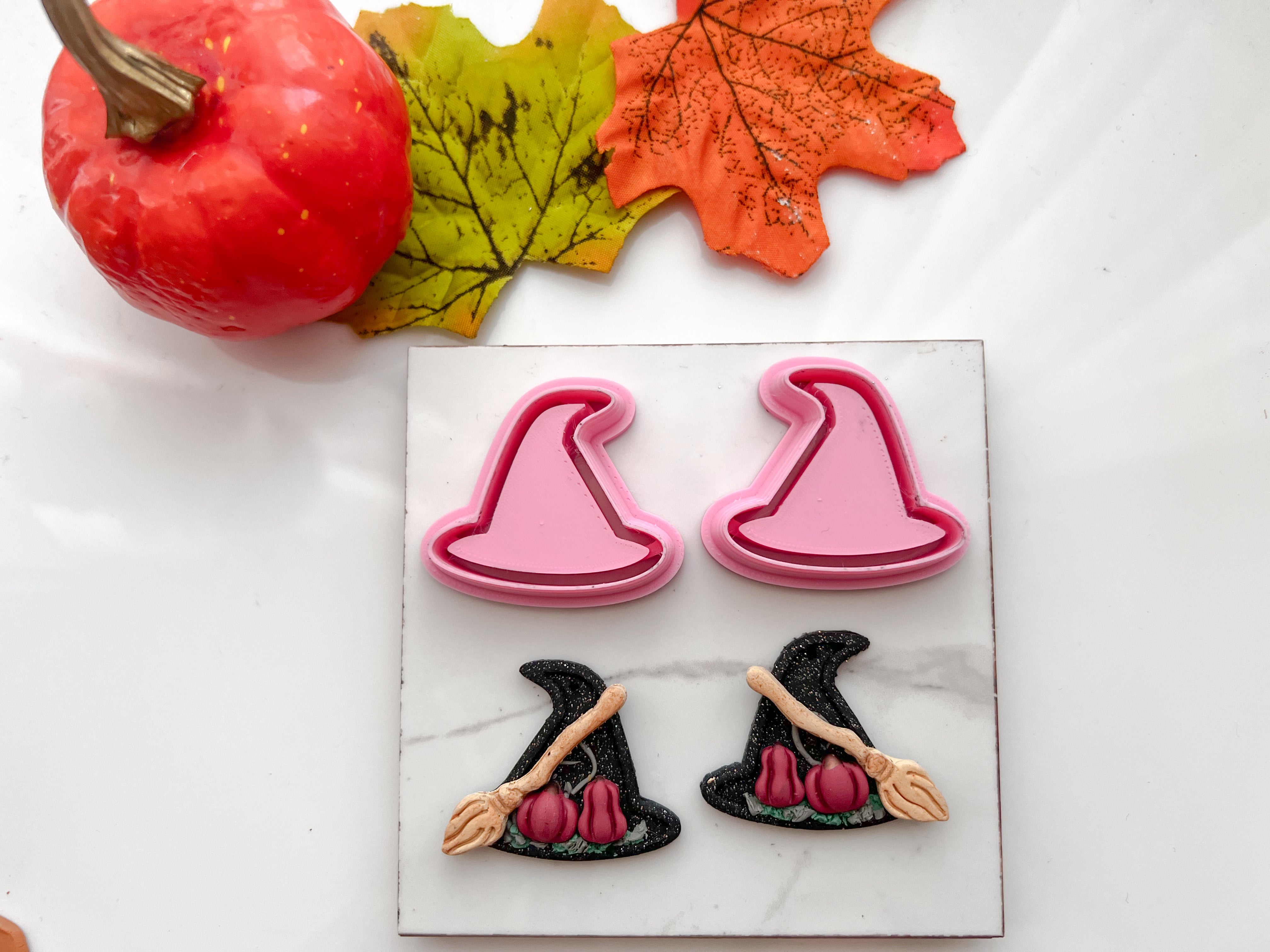 Witch Hat Frane / BookShelf Halloween Cutter Collection Polymer Clay  Cutter • Fondant Cutter • Cookie Cutter