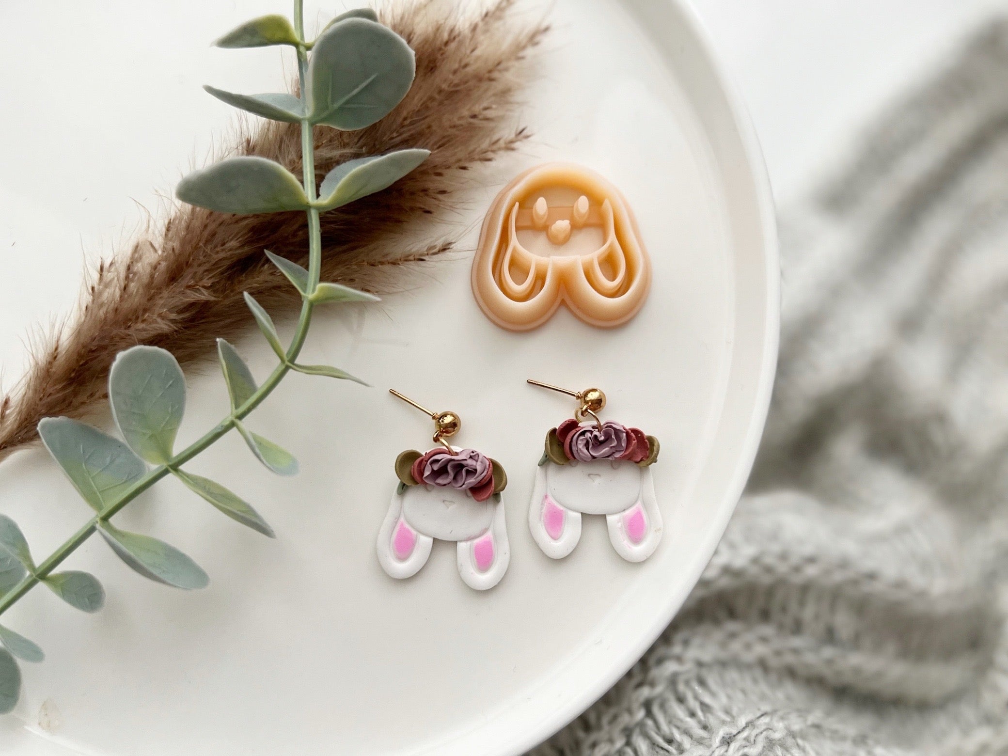 Easter Bunny Head Shape Collection Polymer Clay  Cutters