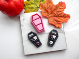 Casket Bookshelf Halloween Cutter Collection Polymer Clay  Cutter • Fondant Cutter • Cookie Cutter