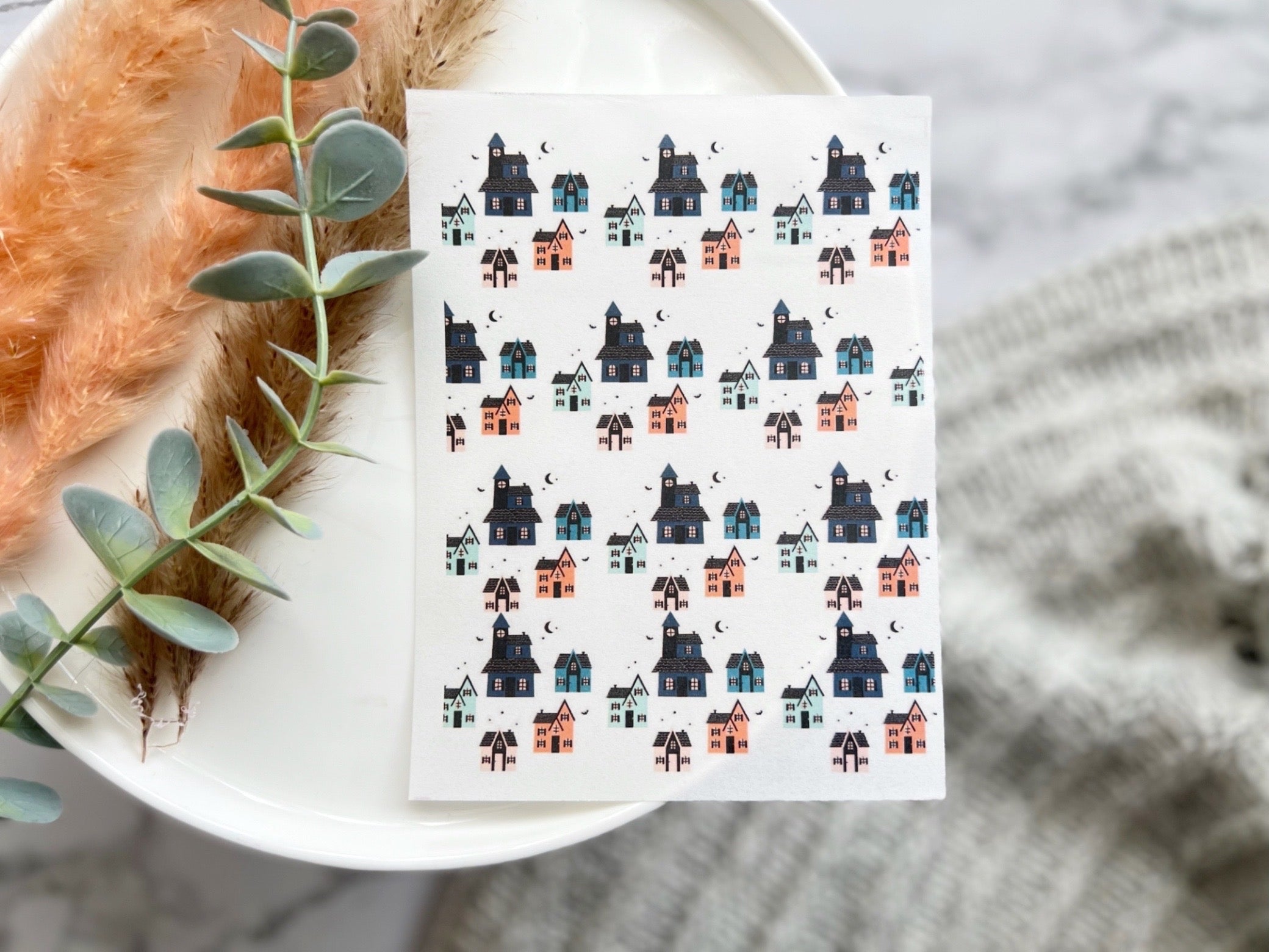 Halloween Themed Water Transfer | Magic Transfer | Water Soluble Image Transfer for Polymer Clay