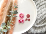 Skull Poison shape Halloween Cutter Collection Polymer Clay  Cutter • Fondant Cutter • Cookie Cutter
