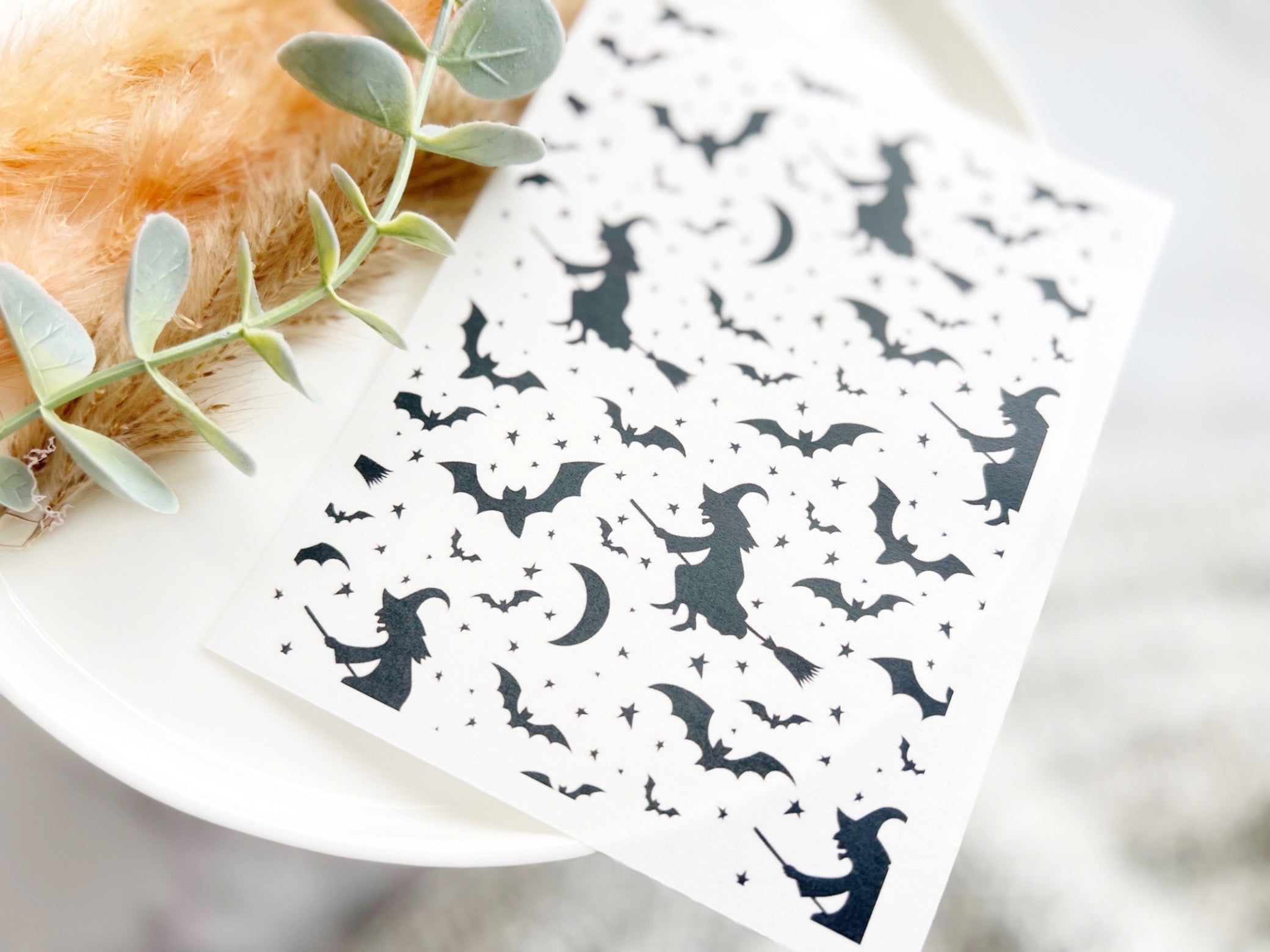 Halloween Themed Water Transfer | Magic Transfer | Water Soluble Image Transfer for Polymer Clay