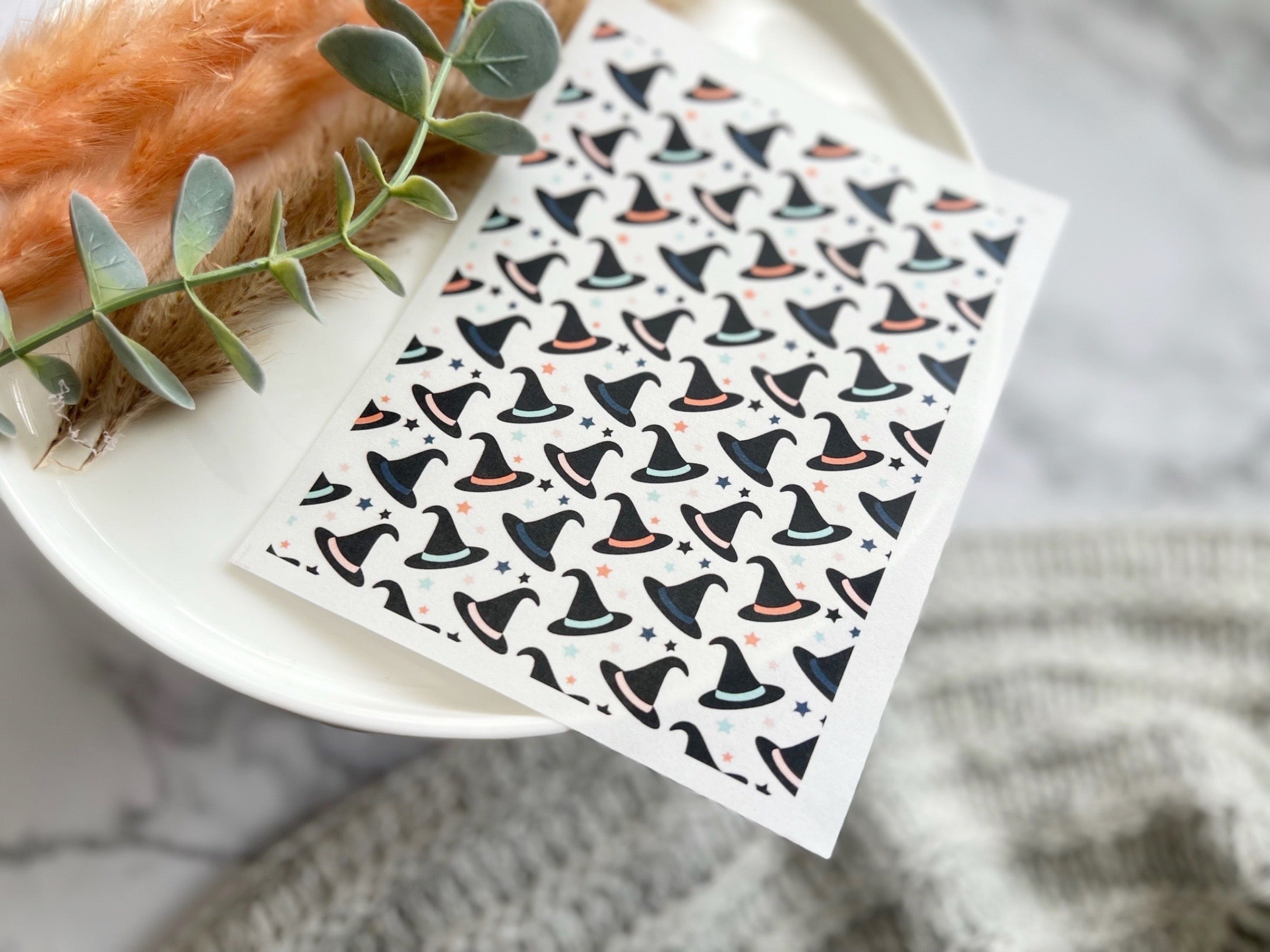 Halloween Themed Water Transfer | Magic Transfer | Water Soluble Image Transfer for Polymer Clay