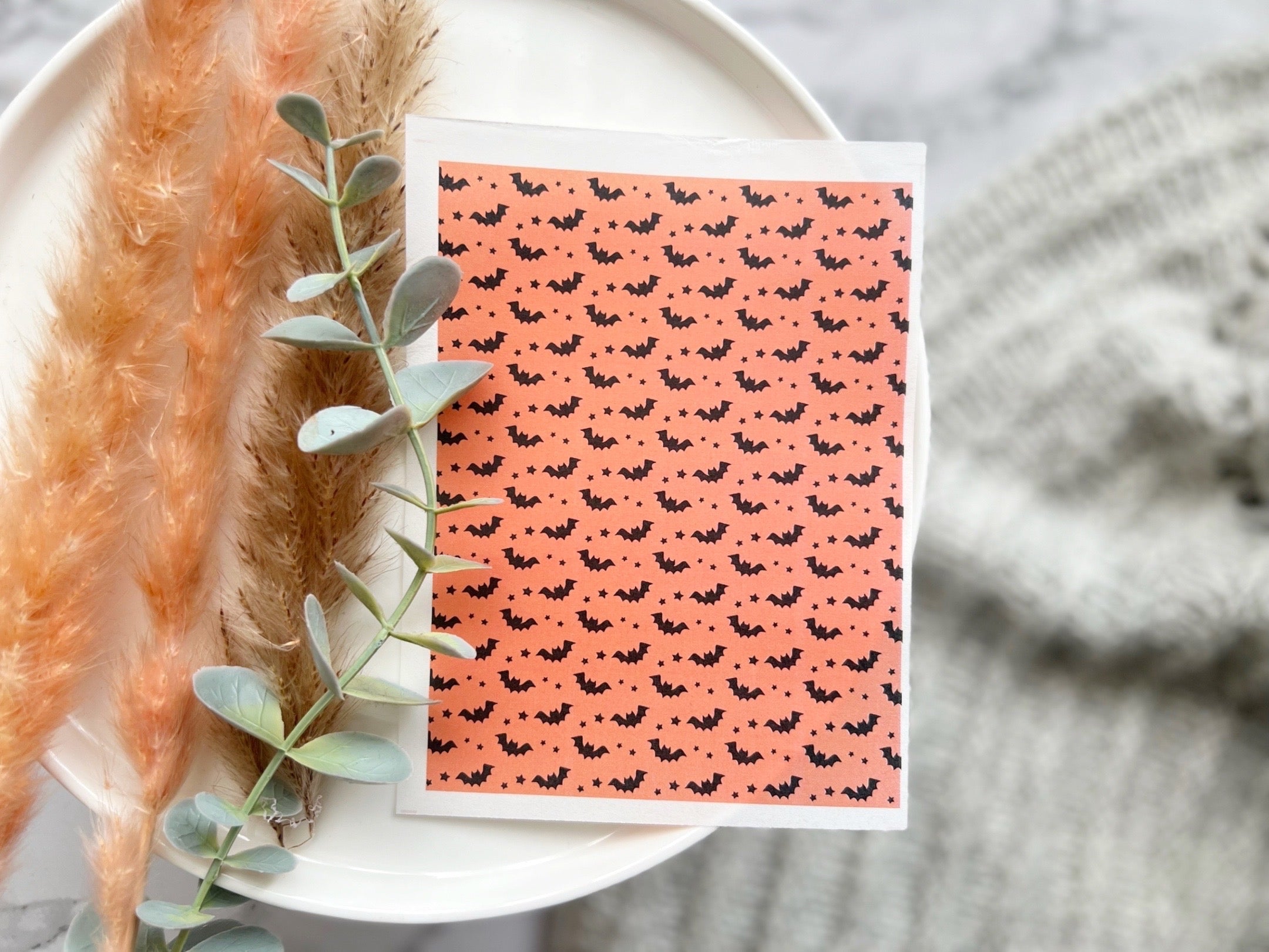 Halloween Themed Water Transfer | Magic Transfer | Water Soluble Image Transfer for Polymer Clay