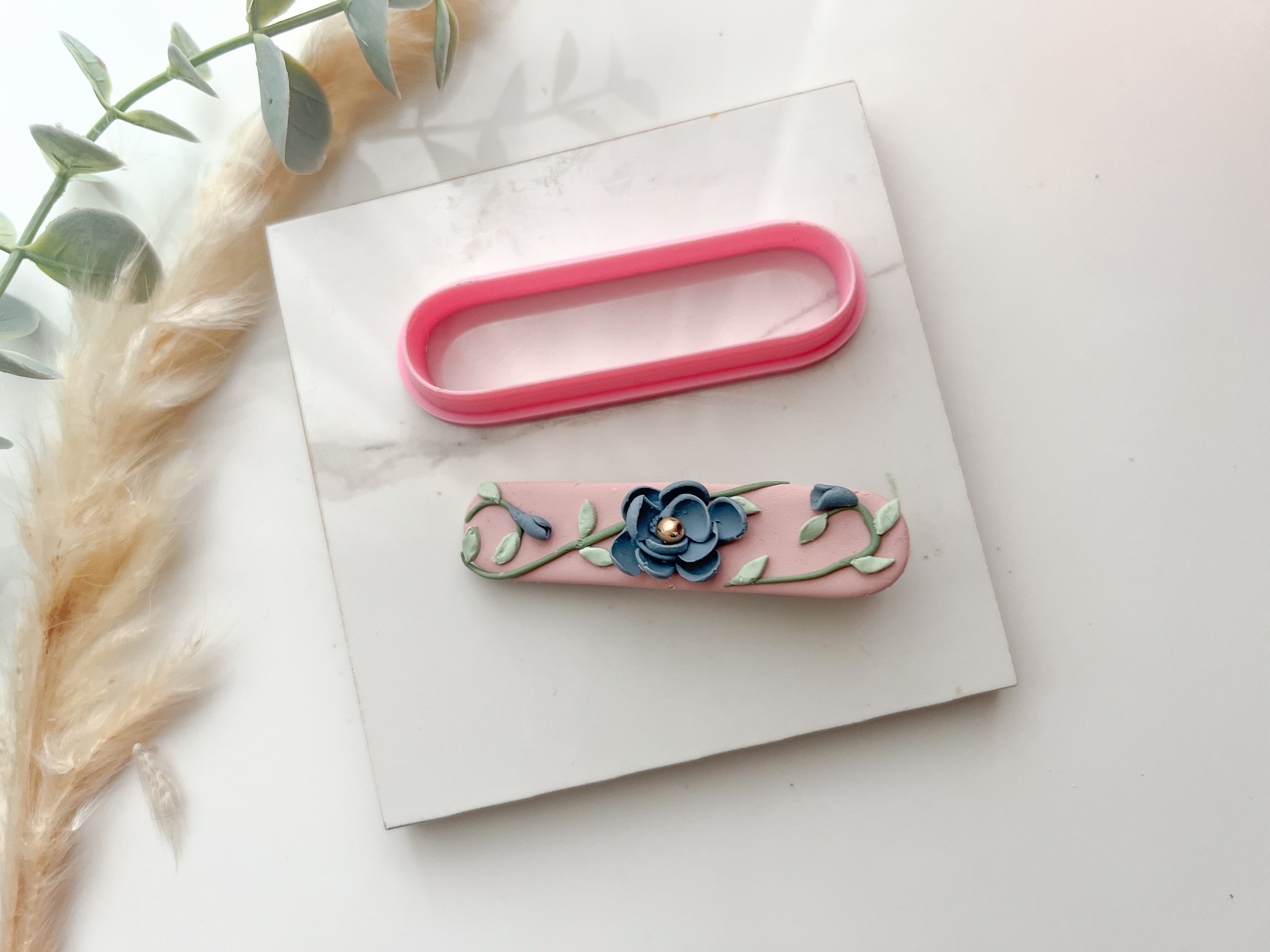 Thin Barrette | Hair Clip Polymer Clay  Cutter | Fondant Cutter | Cookie Cutter