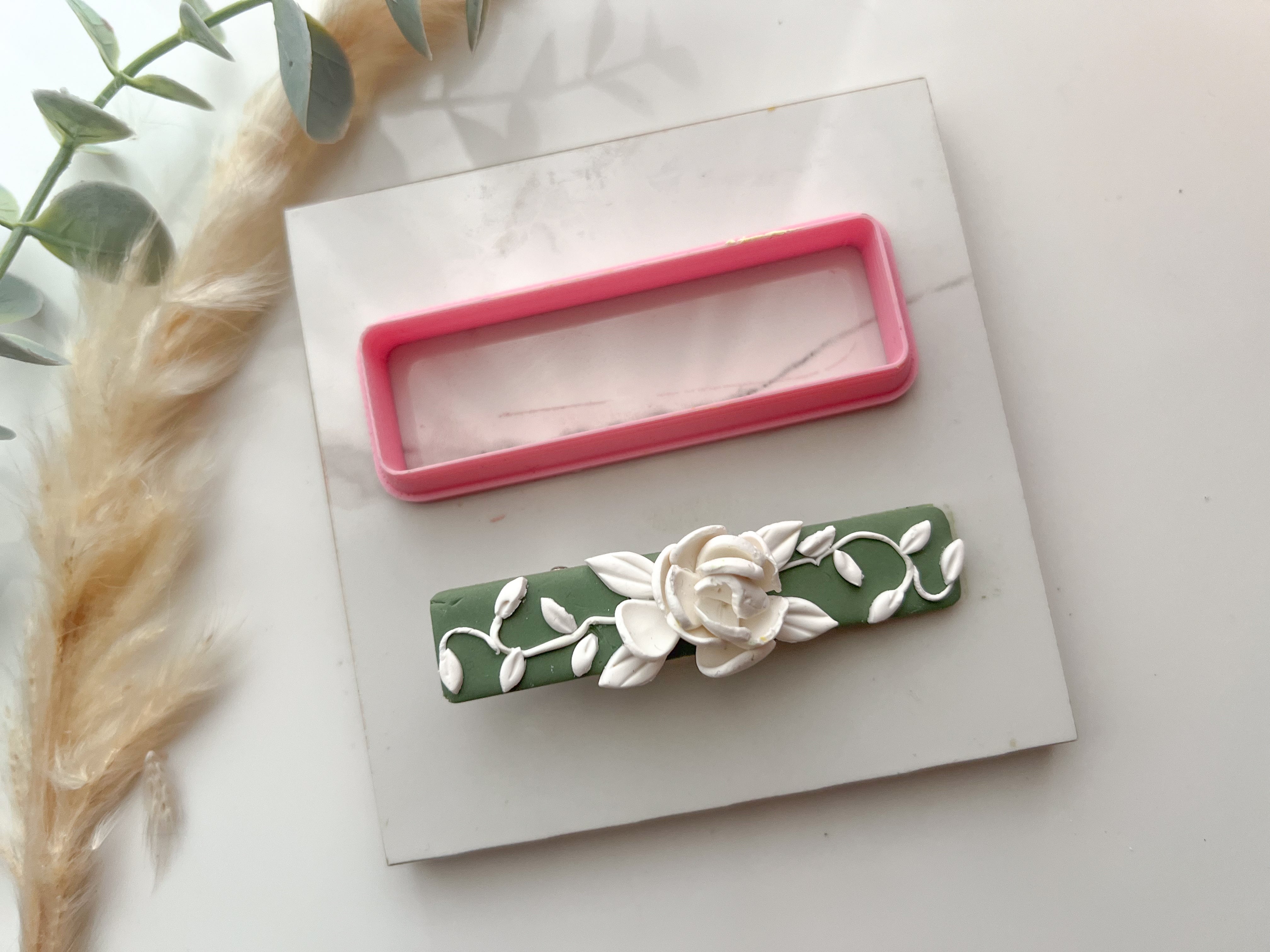 Thin Barrette | Hair Clip Polymer Clay  Cutter | Fondant Cutter | Cookie Cutter