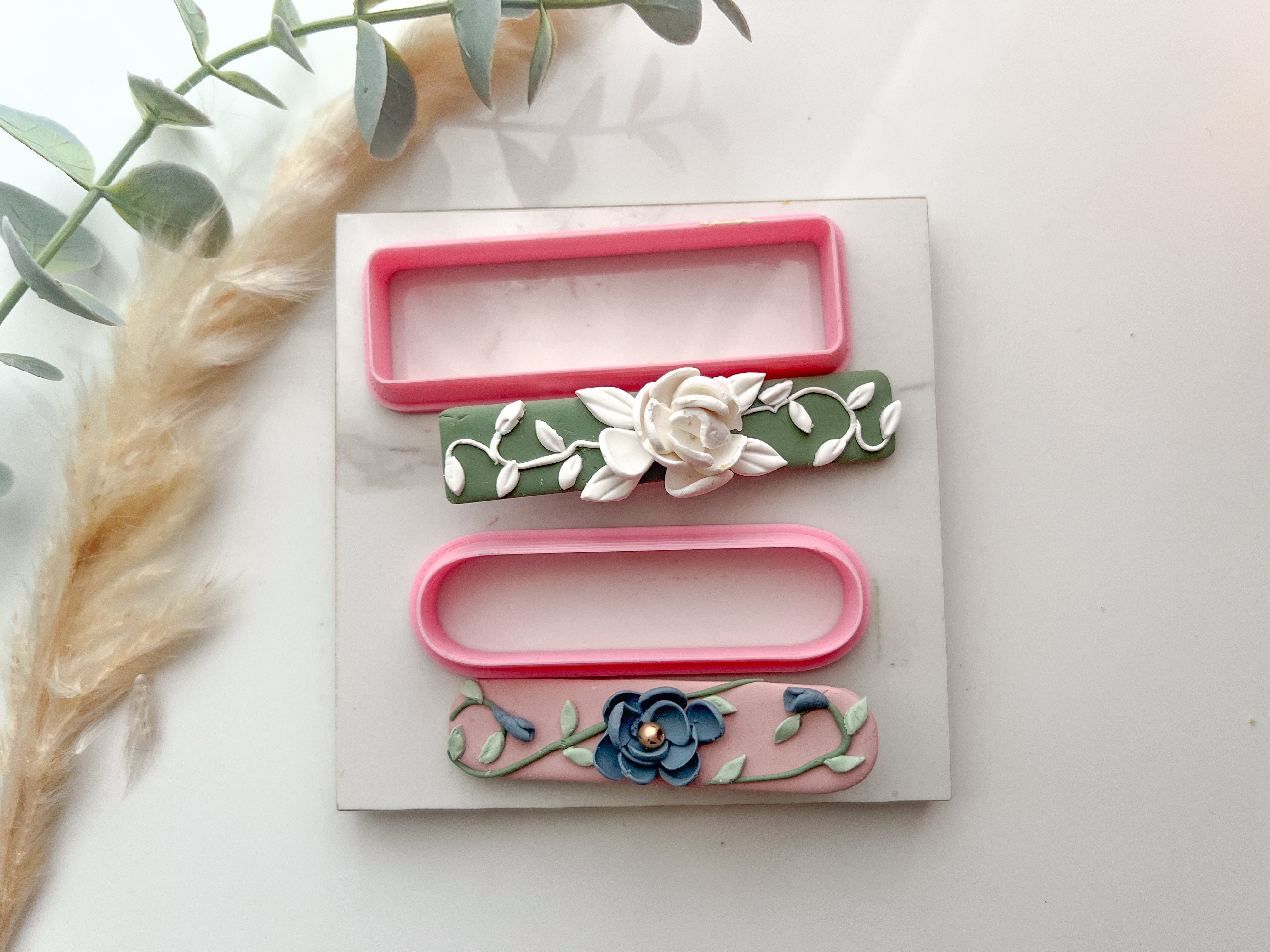 Thin Barrette | Hair Clip Polymer Clay  Cutter | Fondant Cutter | Cookie Cutter