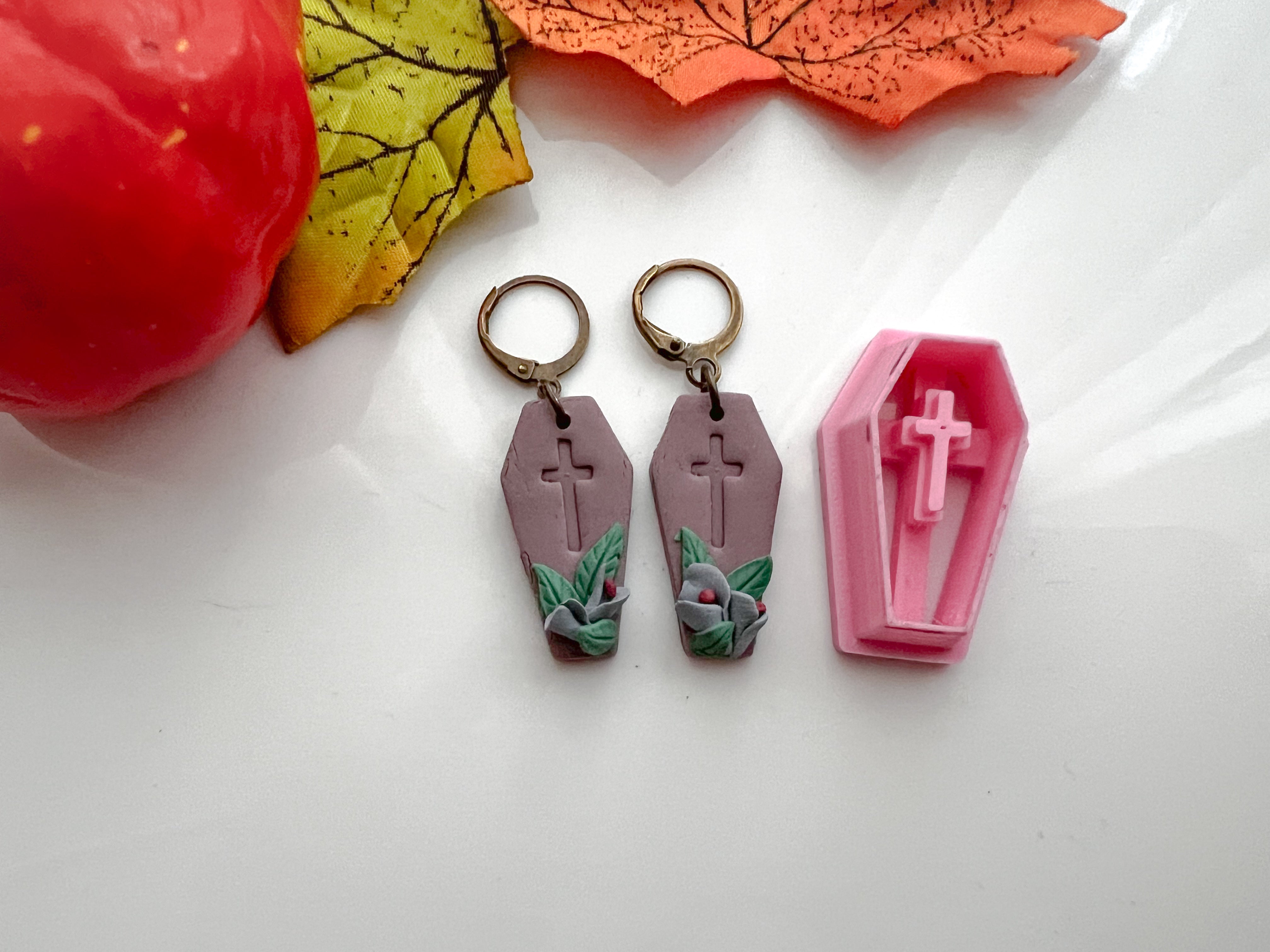 Casket  Halloween Cutter Collection Polymer Clay  Cutter • Fondant Cutter • Cookie Cutter