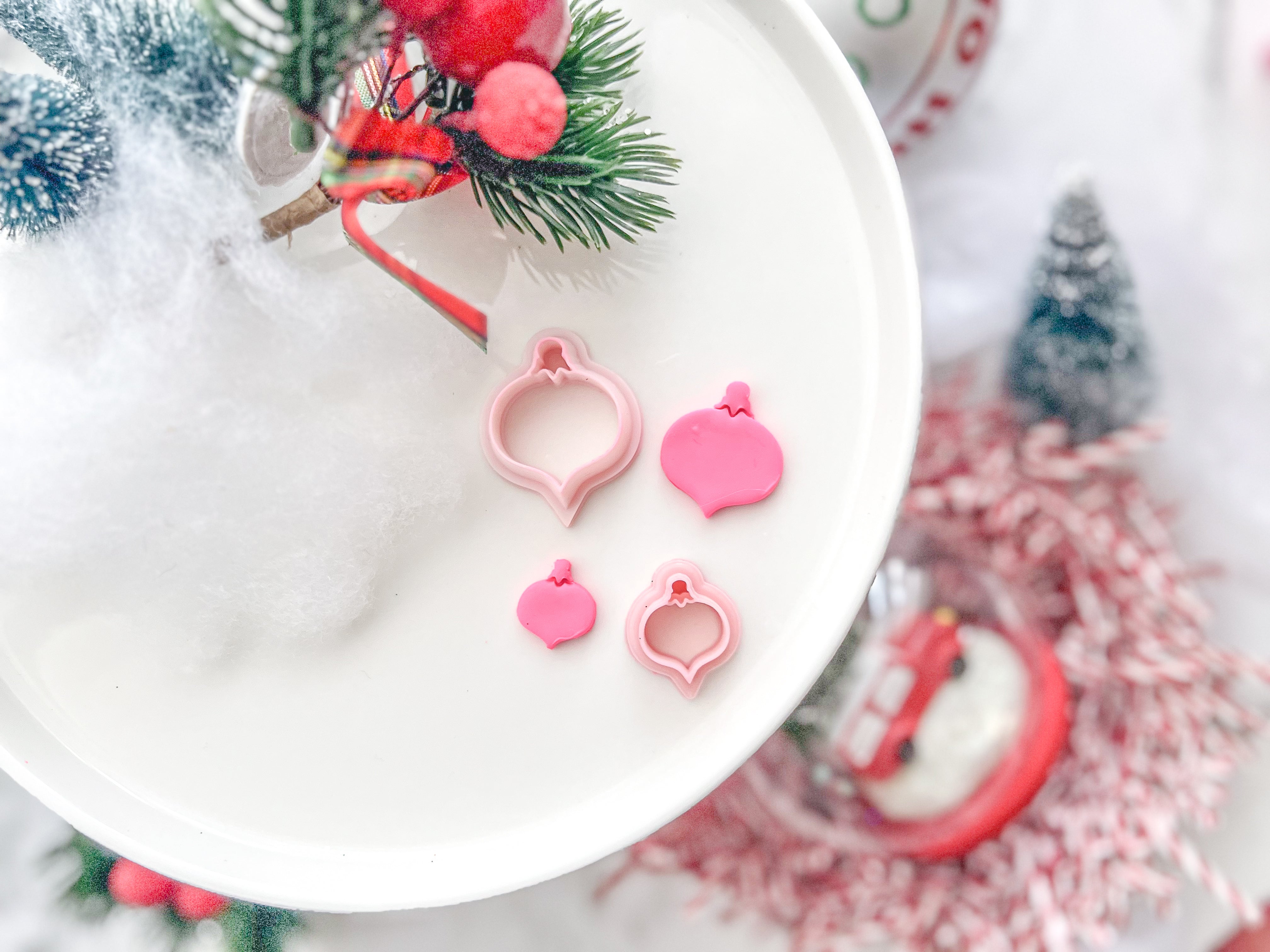 Christmas Bauble Curvy Pointy Polymer Clay Cutter