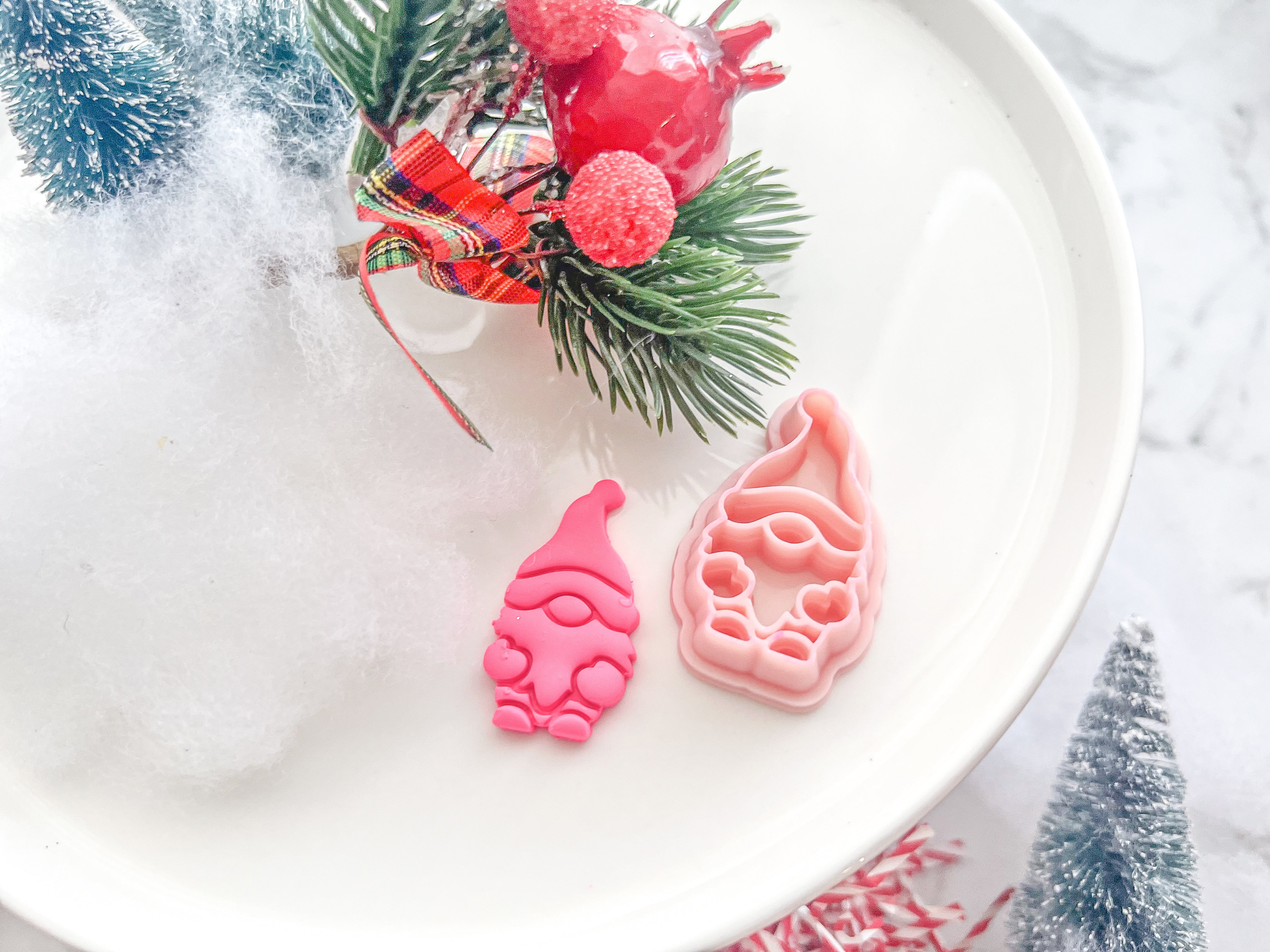 Christmas Gnome Polymer Clay Cutter