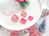 Christmas HO HO Polymer Clay Cutter