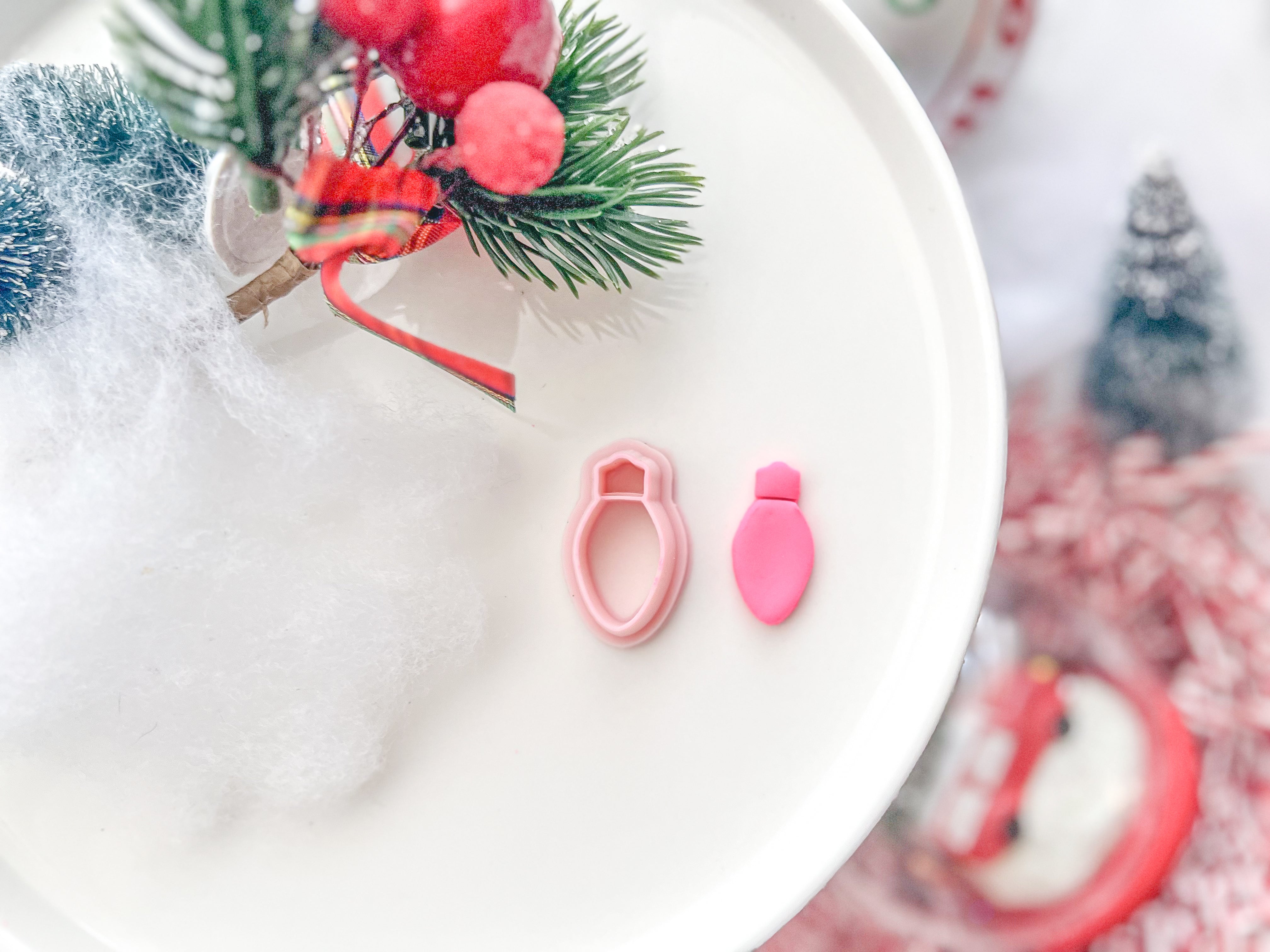 Christmas Light Polymer Clay Cutter