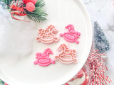 Christmas Rocking Horse Polymer Clay Cutter