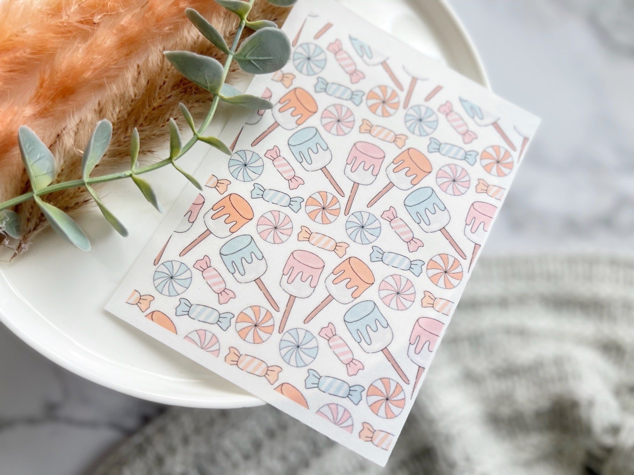 Halloween Themed Water Transfer | Magic Transfer | Water Soluble Image Transfer for Polymer Clay