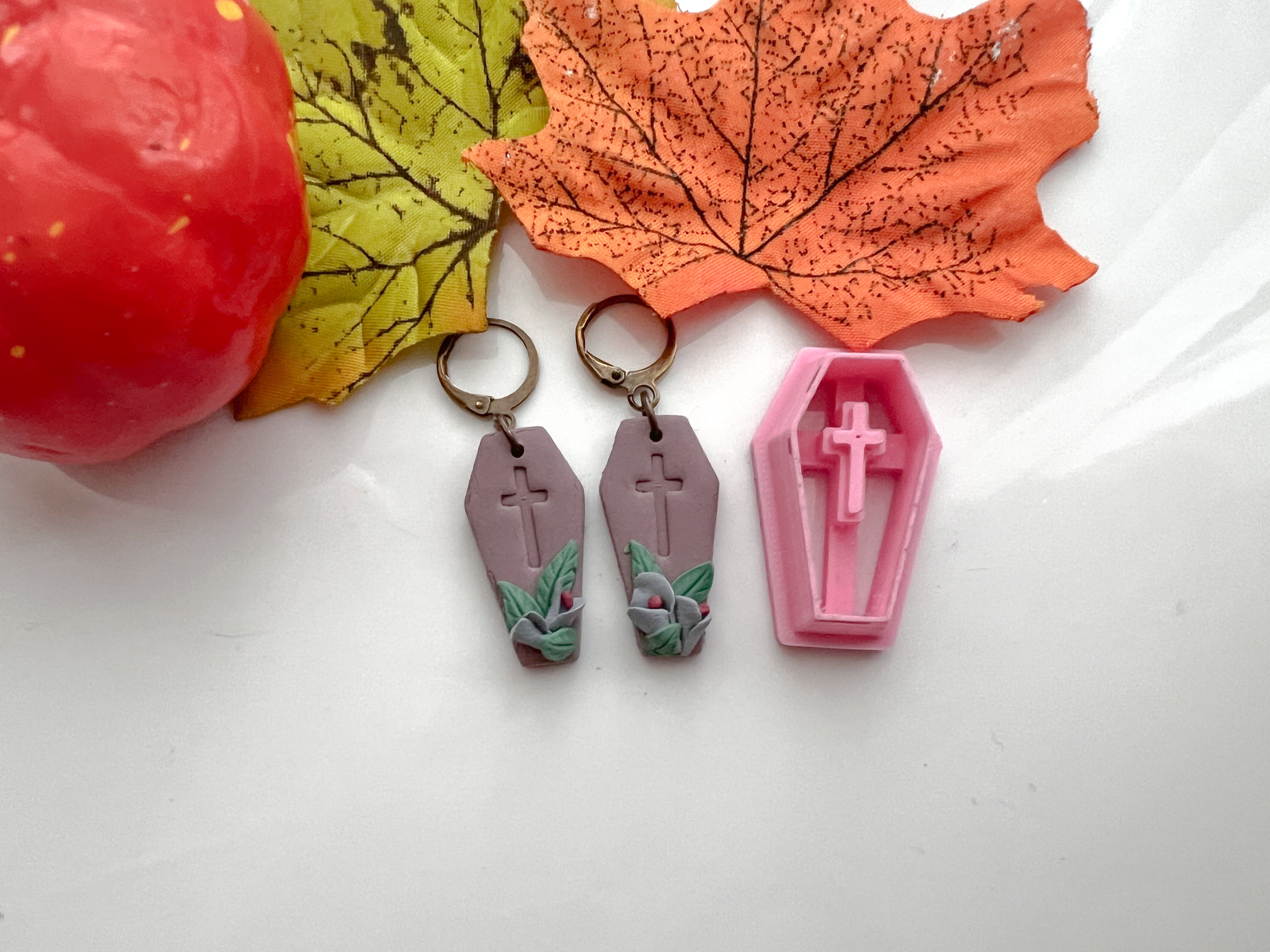 Casket  Halloween Cutter Collection Polymer Clay  Cutter • Fondant Cutter • Cookie Cutter