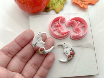 Crescent Moon Fall Halloween Cutter Collection Polymer Clay  Cutter • Fondant Cutter • Cookie Cutter