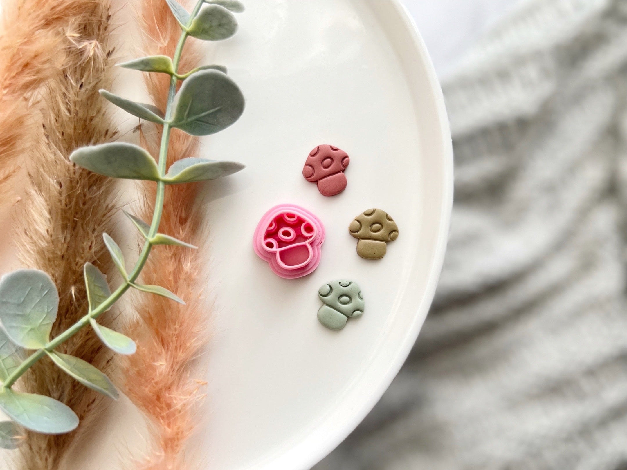 Stud Sized Mushroom Shape Halloween Cutter Collection Polymer Clay  Cutter • Fondant Cutter • Cookie Cutter