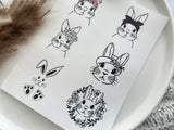 Easter Themed Easter Bunny  Water Transfer | Magic Transfer | Water Soluble Image Transfer for Polymer Clay