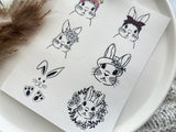 Easter Themed Easter Bunny  Water Transfer | Magic Transfer | Water Soluble Image Transfer for Polymer Clay