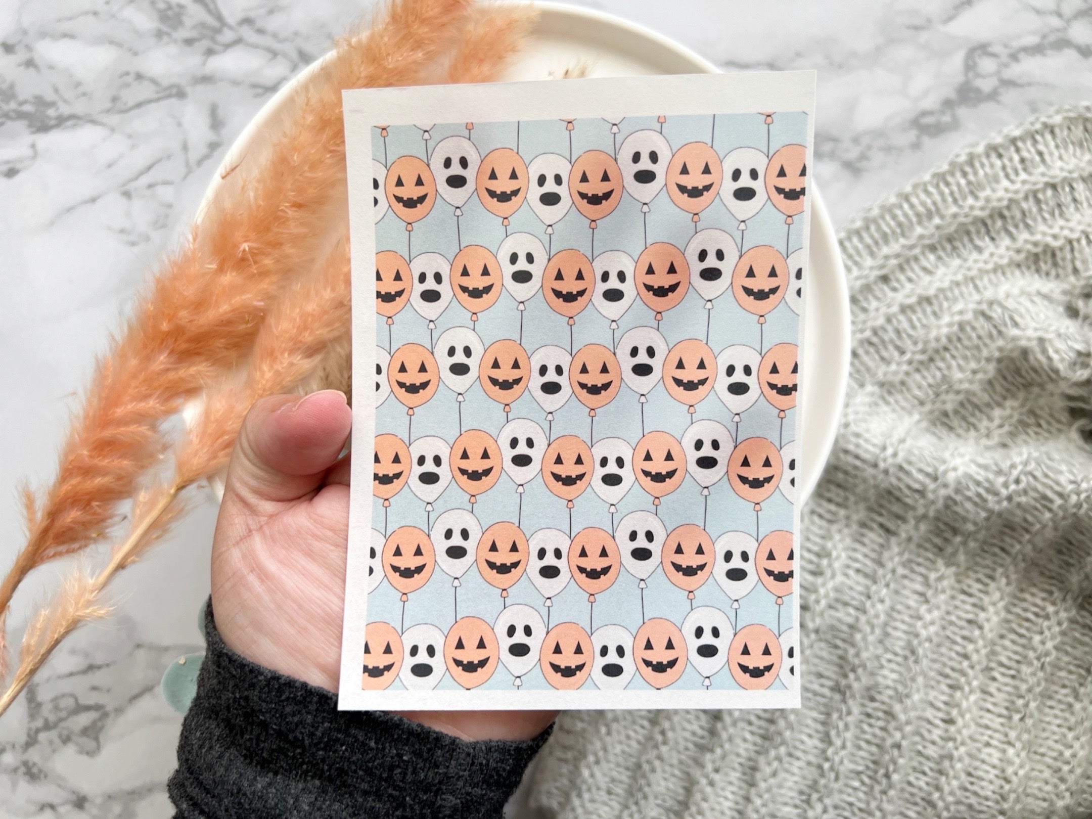 Halloween Themed Water Transfer | Magic Transfer | Water Soluble Image Transfer for Polymer Clay